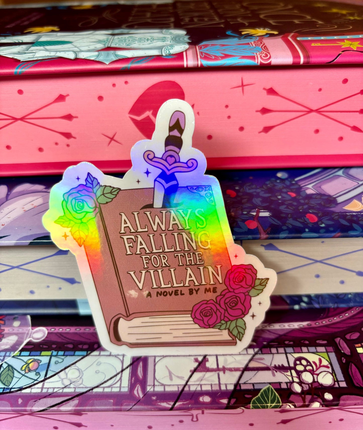 Always Falling For The Villain Sticker