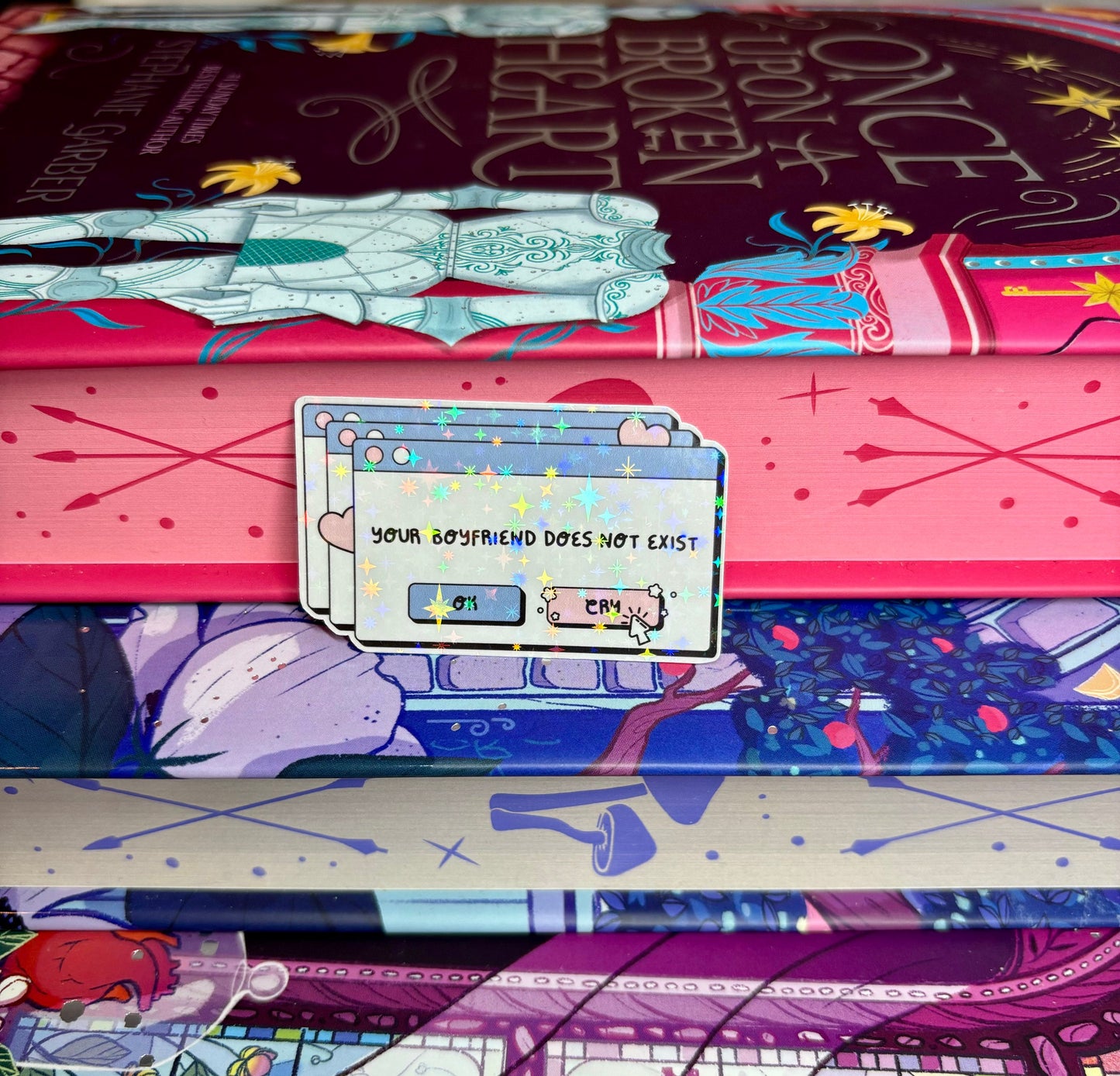Mini Your Boyfriend Does Not Exist Error Message Sticker