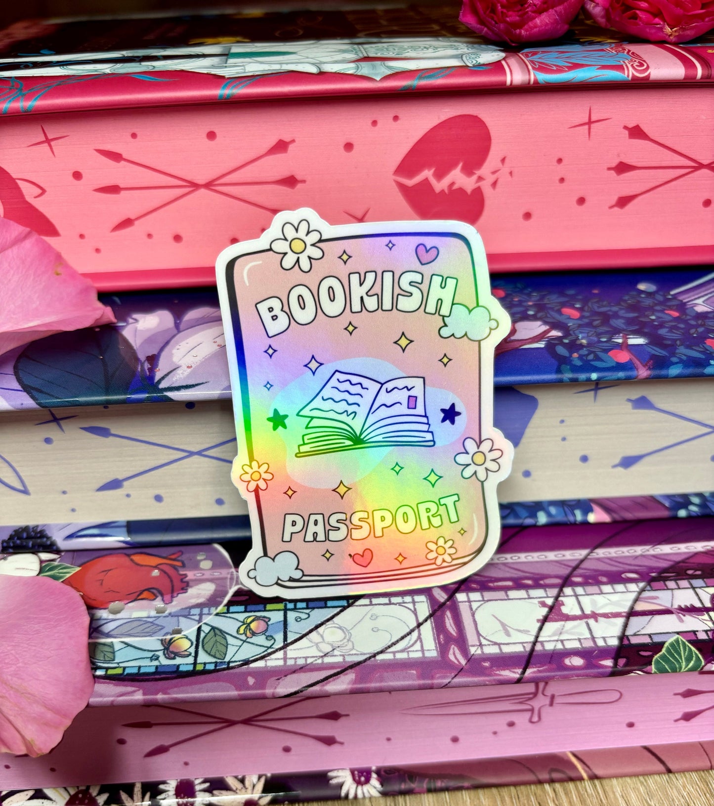 Bookish Passport Sticker