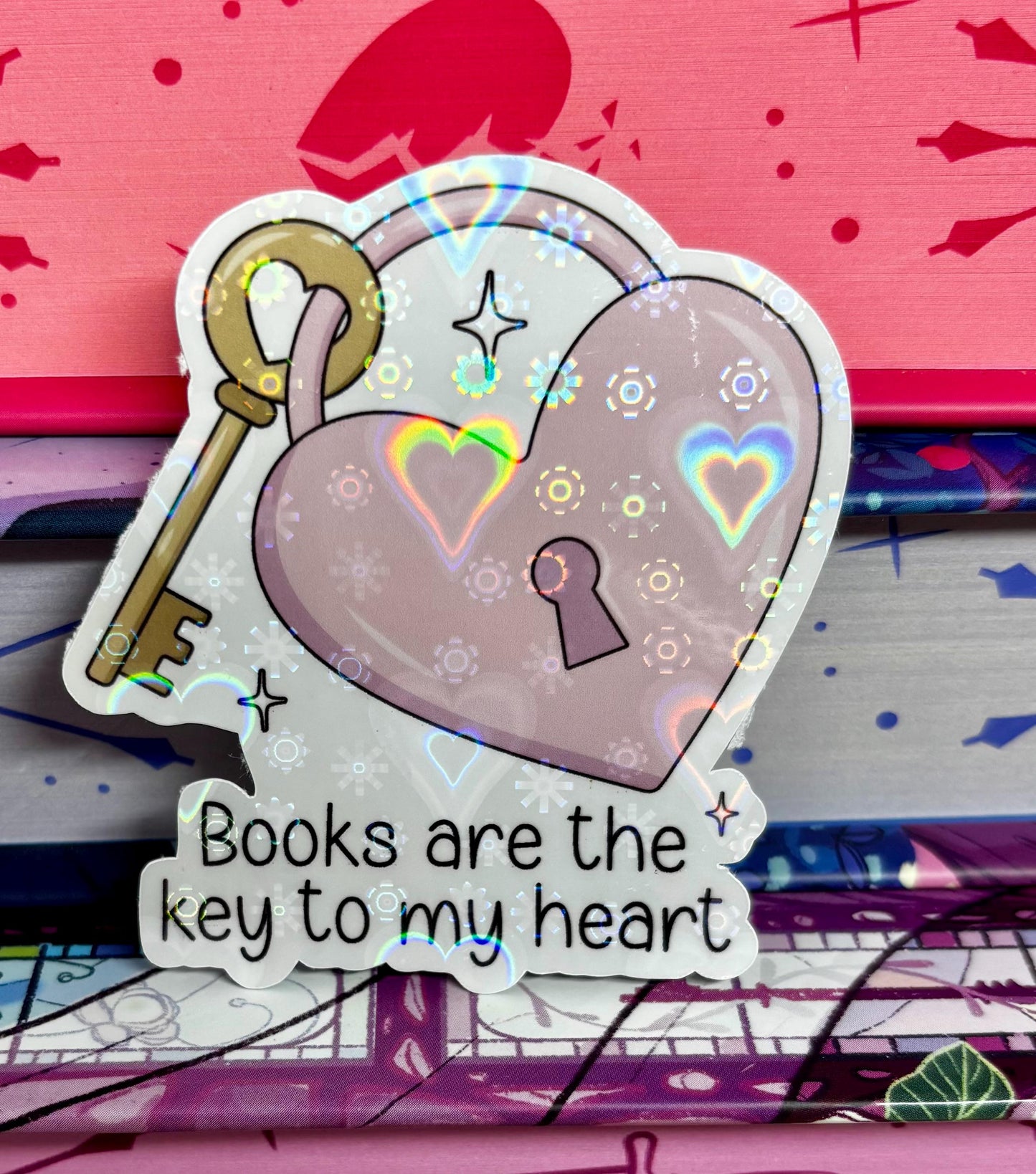 Books Are The Key To My Heart Sticker