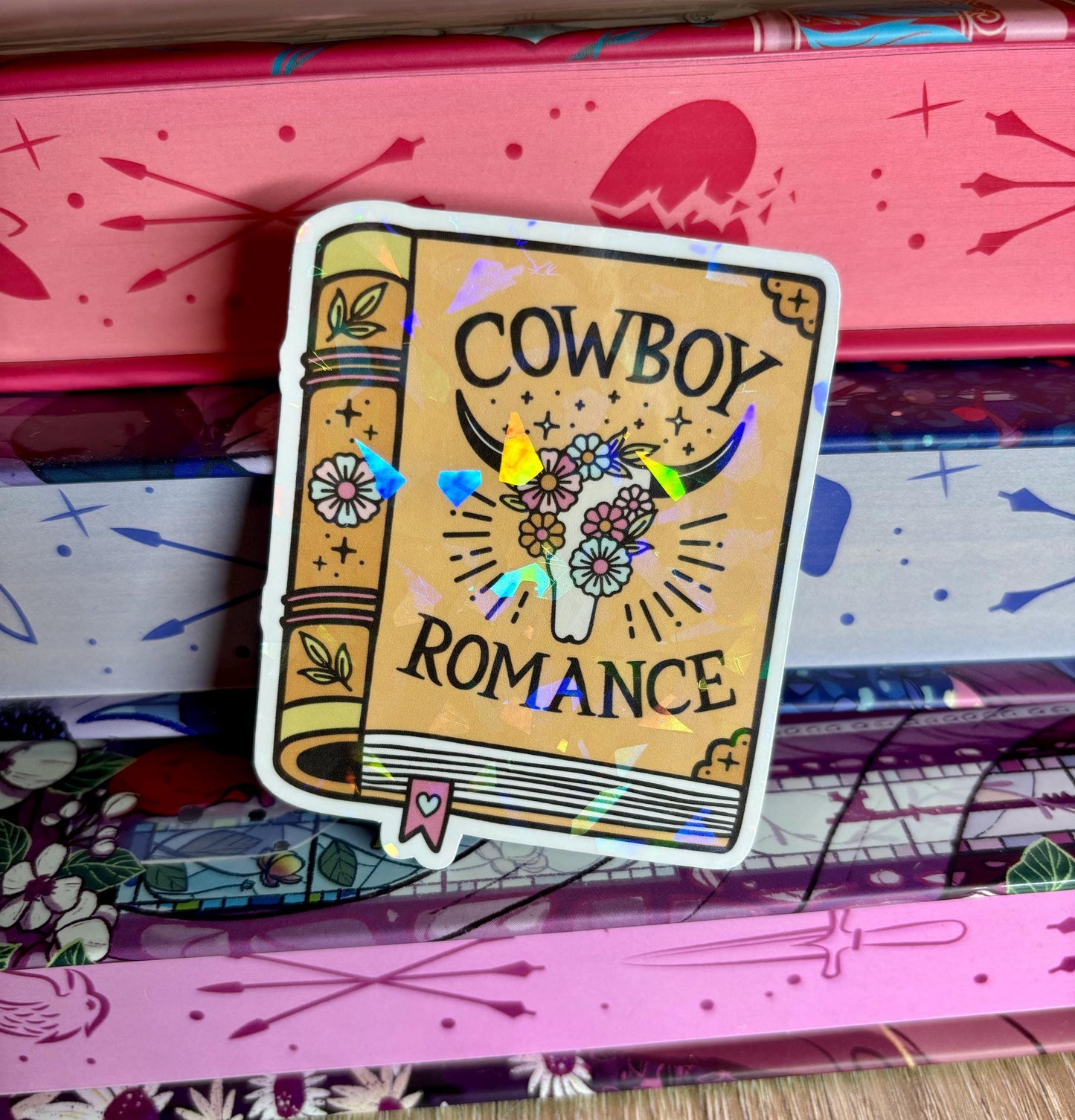 Cowboy Romance Book Sticker