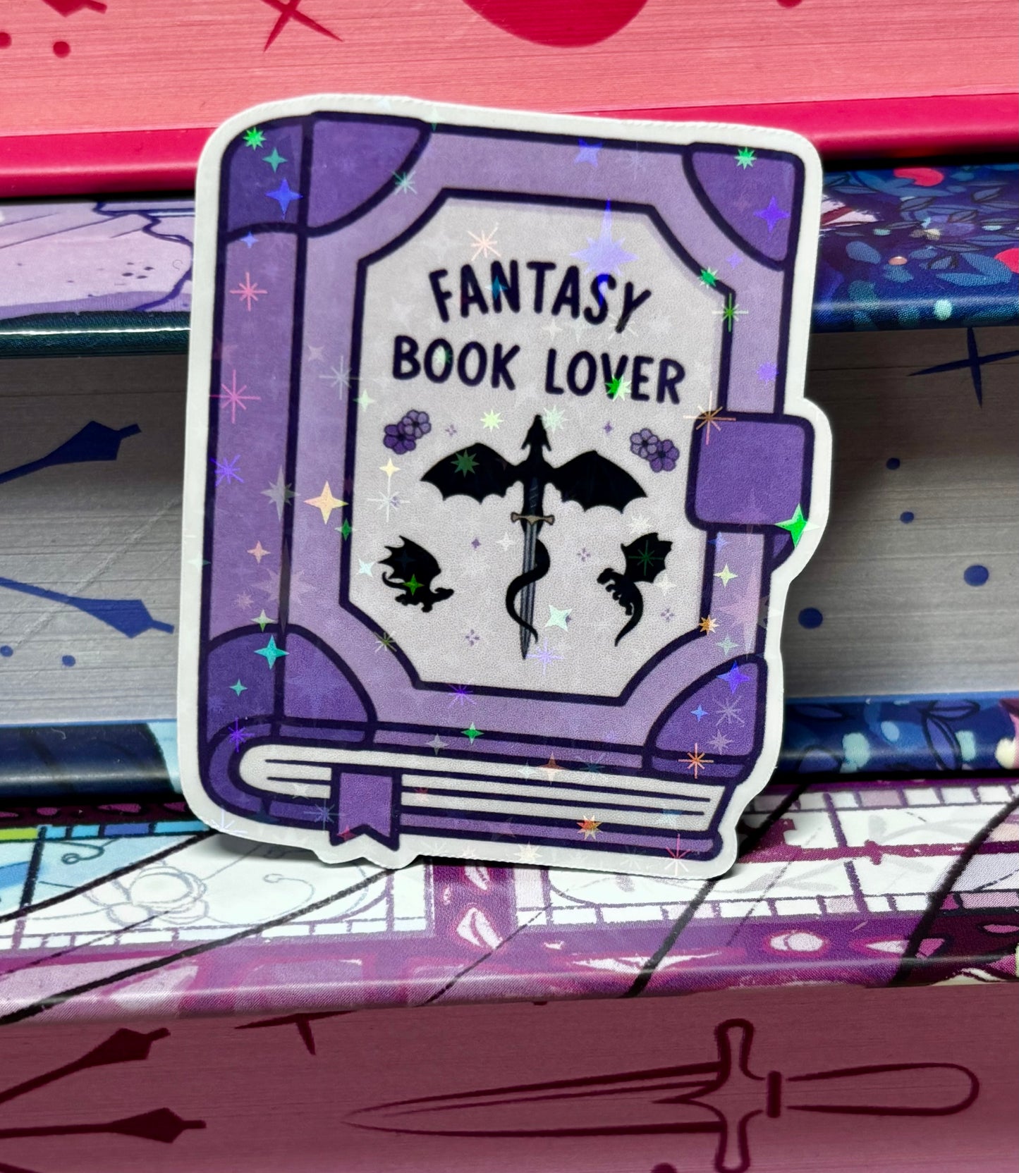 Mini Fantasy Book Lover Sticker