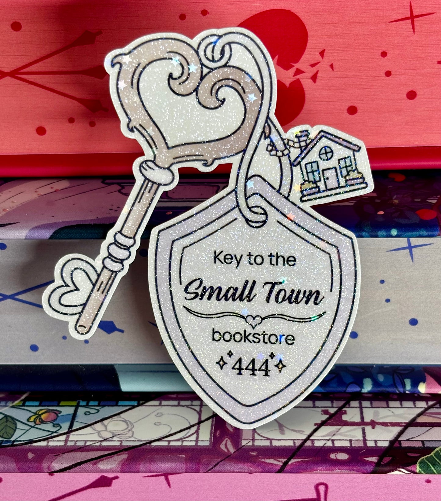 Key To The Small Town Bookstore Sticker