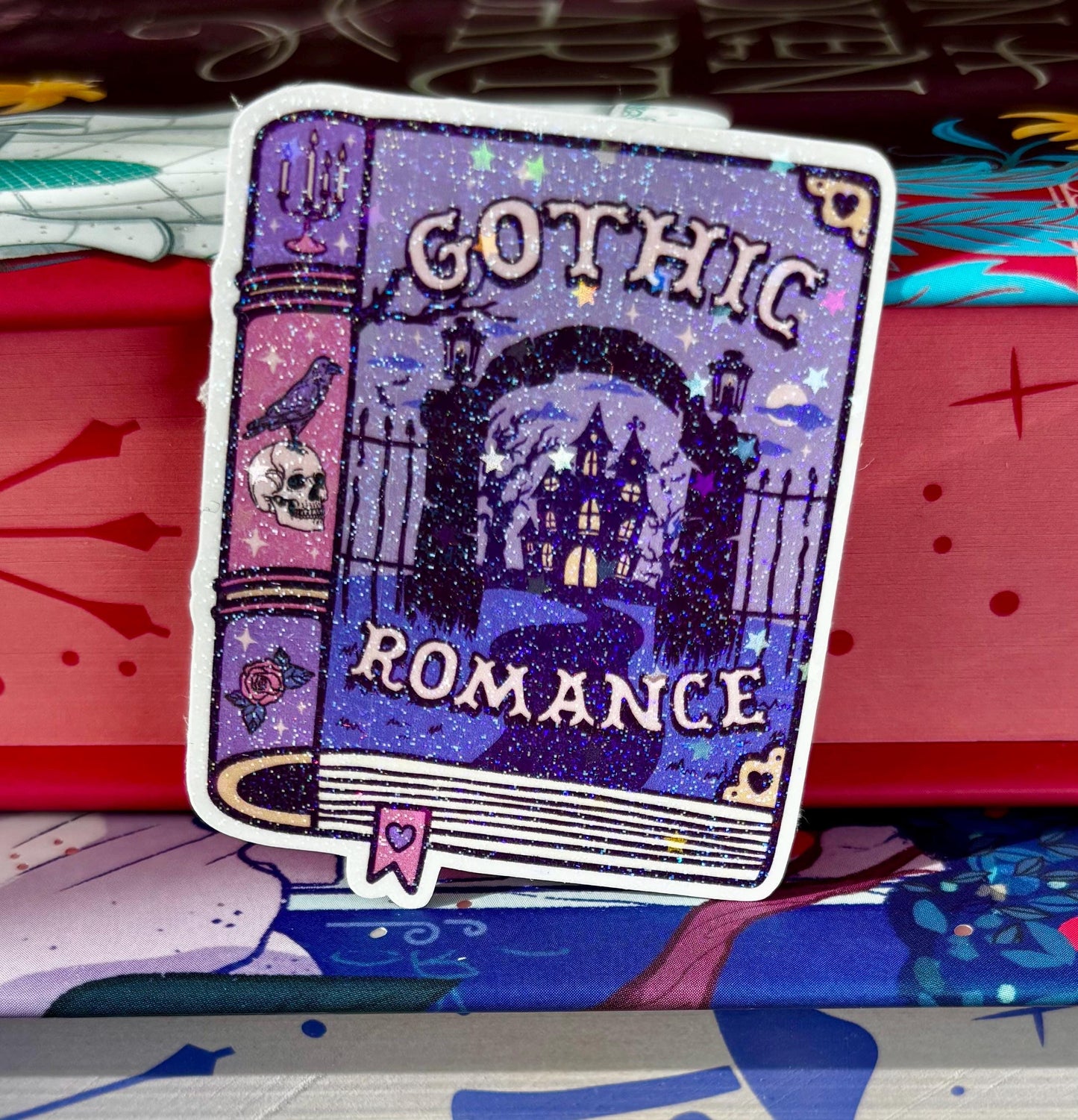Mini Gothic Romance Book Sticker