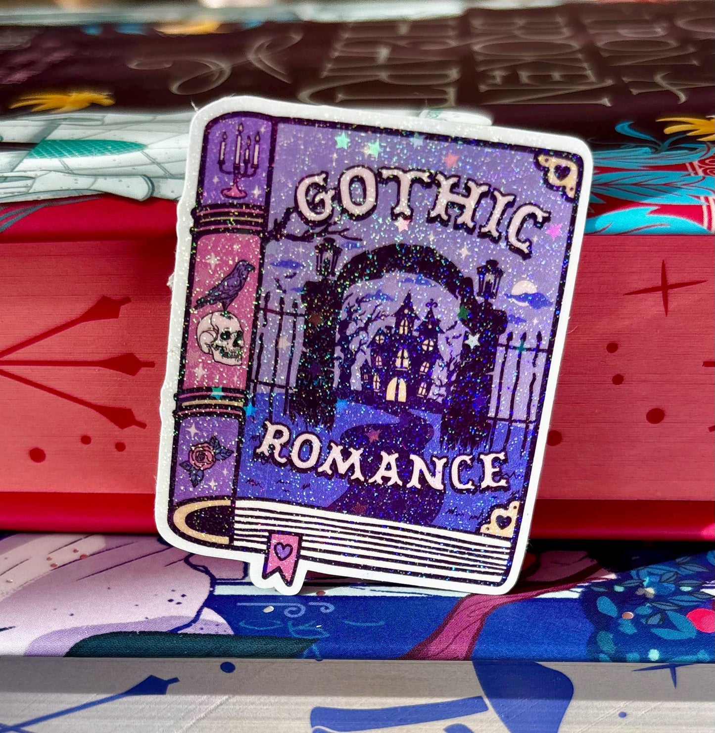 Mini Gothic Romance Book Sticker