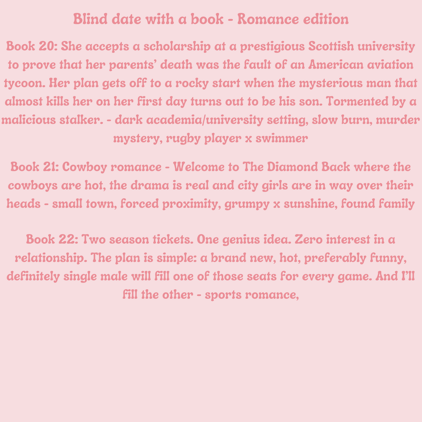 Blind Date With A Book Box - Romance Edition