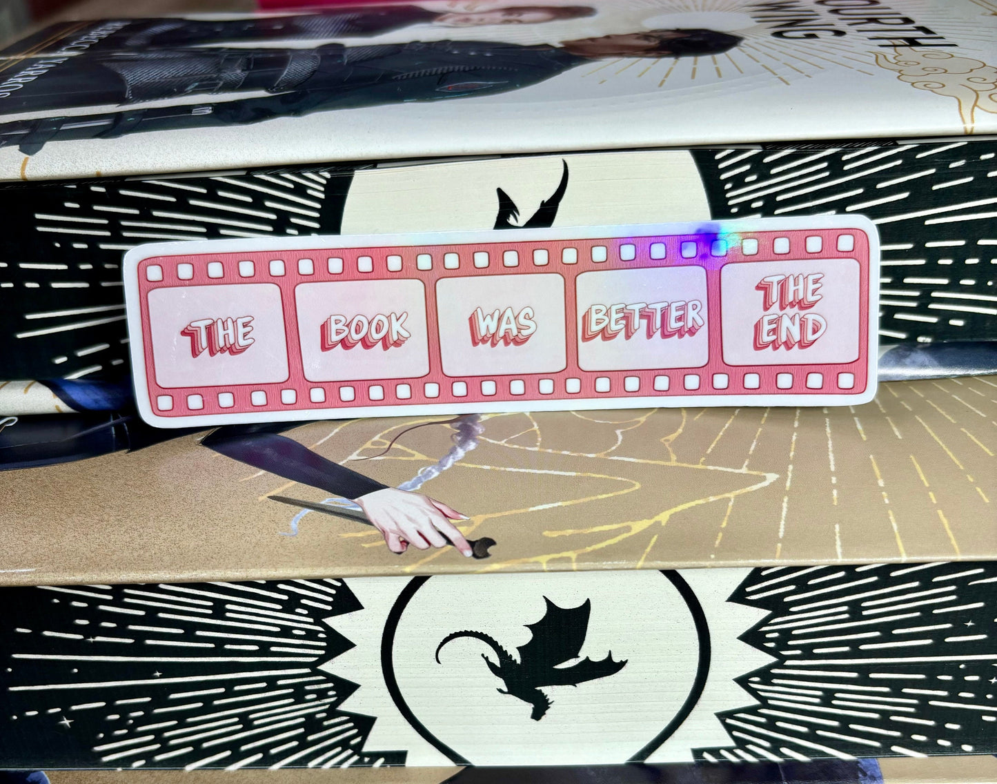 The Book Was Better Film Style Sticker