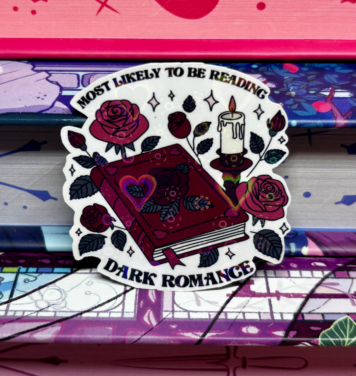 Mini Most Likely To Be Reading Dark Romance Sticker