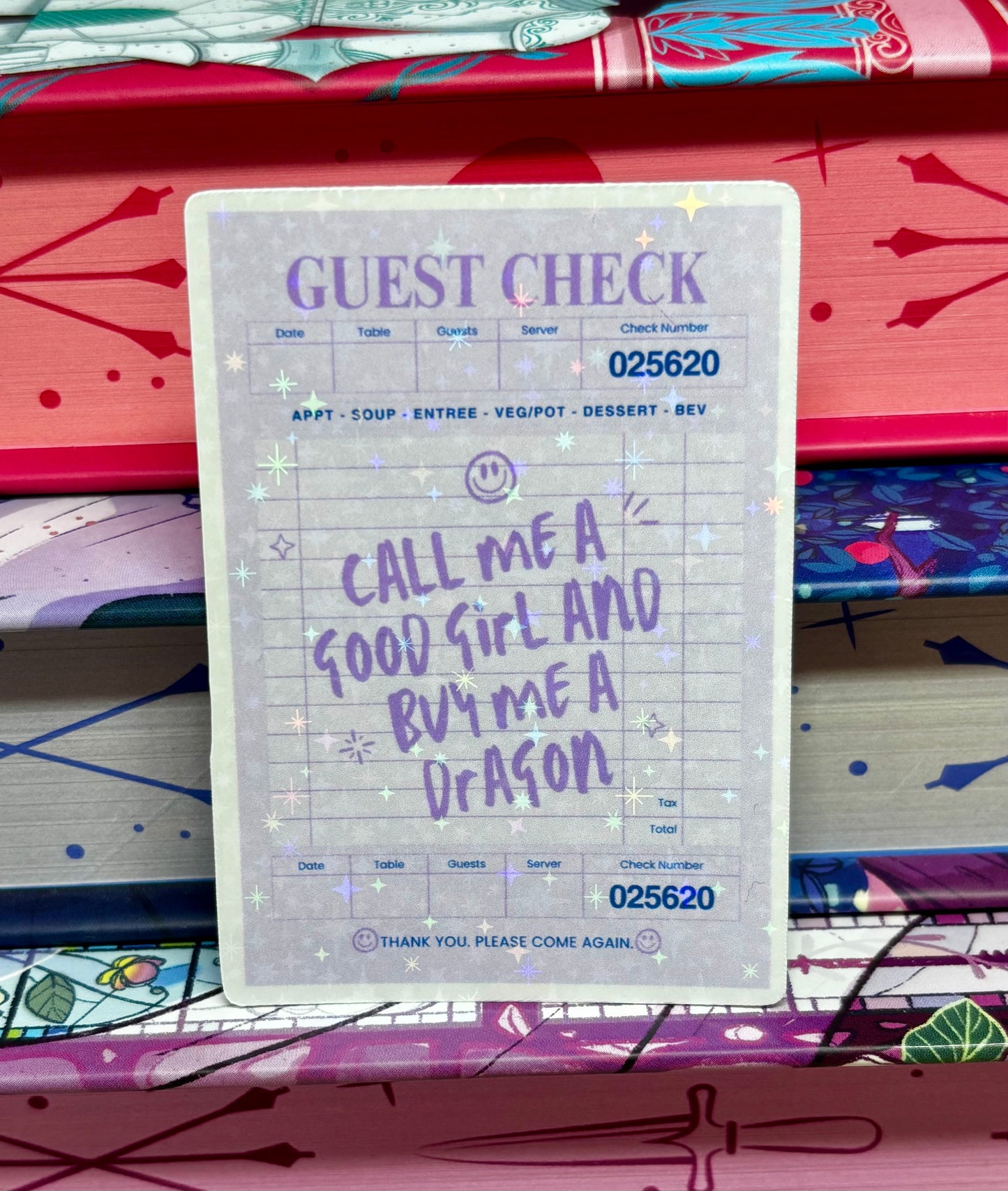 Call Me A Good Girl And Buy Me A Dragon Guest Check Sticker