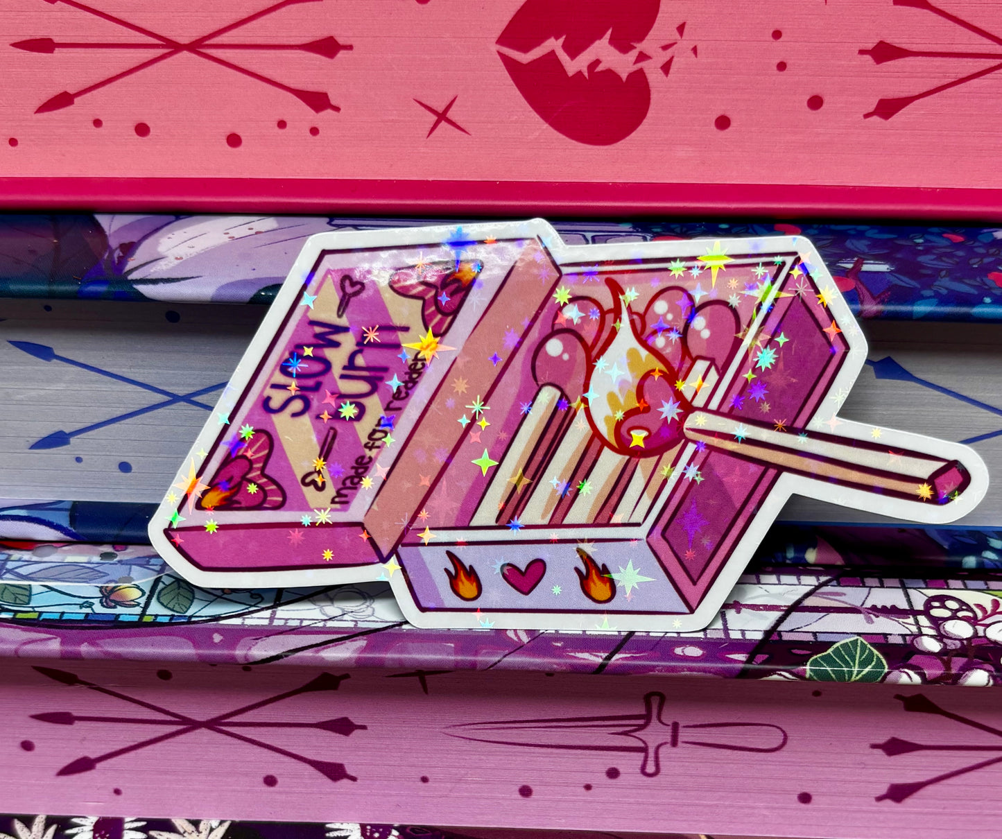 Cute Slow Burn Matches Sticker