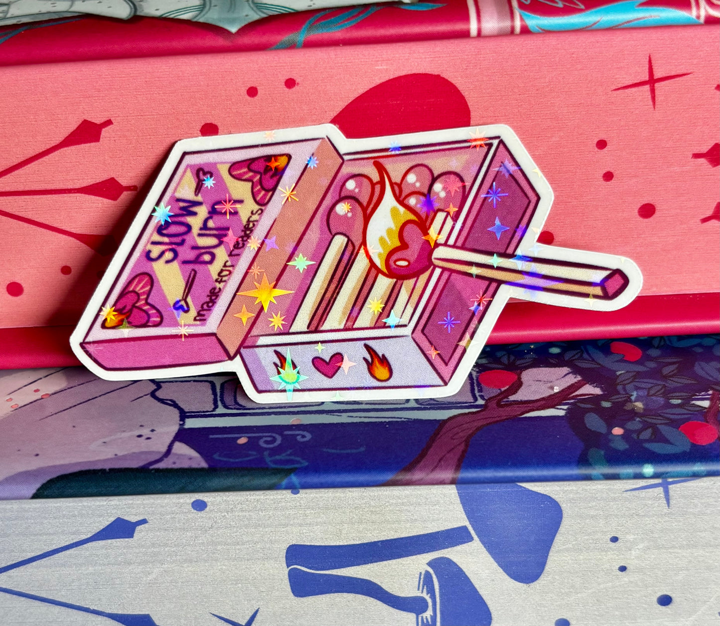 Mini Cute Slow Burn Matches Sticker