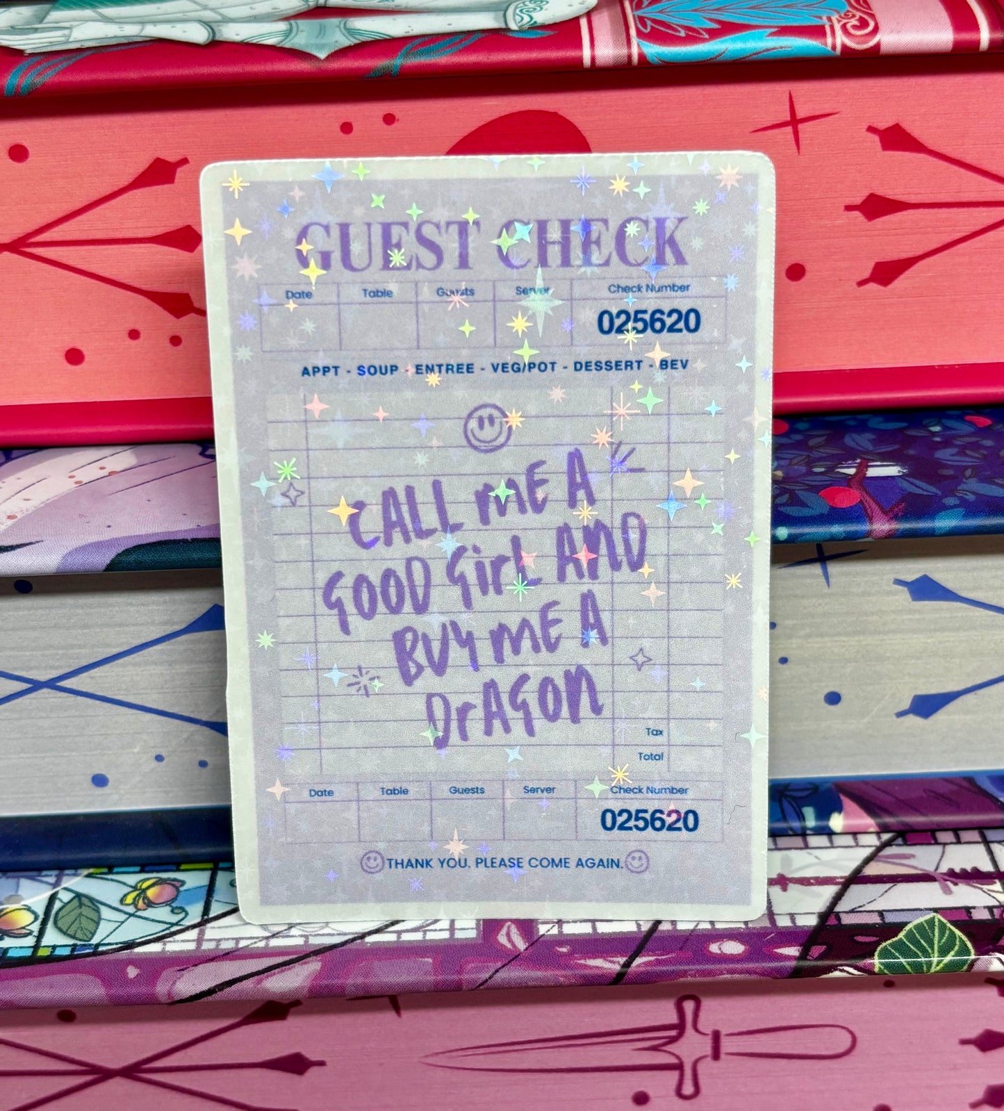 Call Me A Good Girl And Buy Me A Dragon Guest Check Sticker