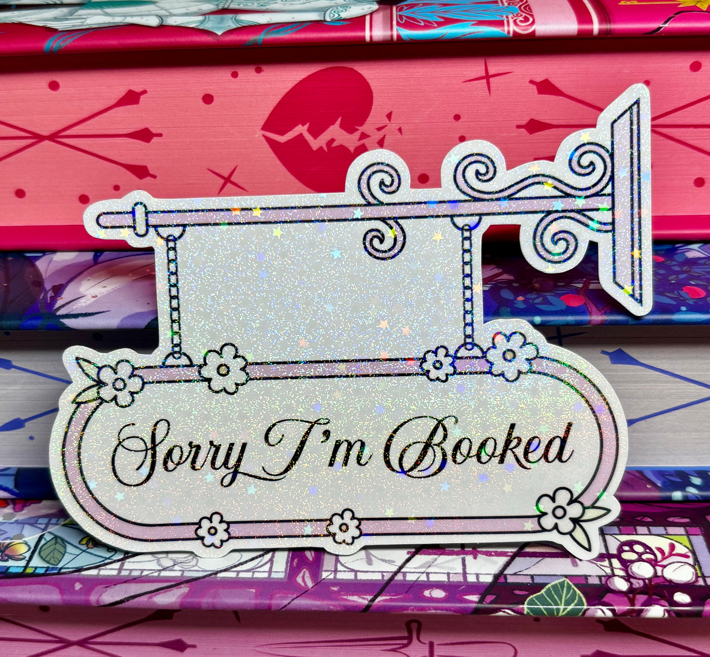 Sorry I'm Booked Door Sign Style Sticker