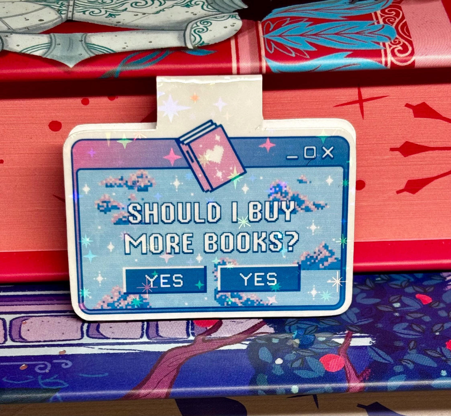 Mini Should I Buy More Books Magnetic Bookmark