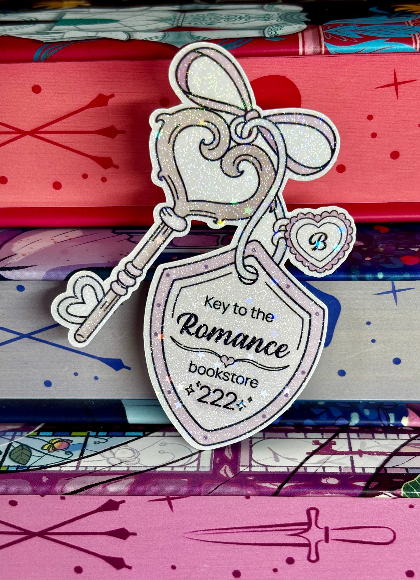 Key To The Romance Bookstore Sticker