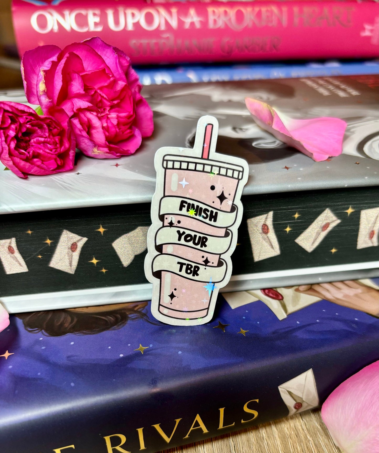 Mini Finish Your TBR Cold Cup Sticker