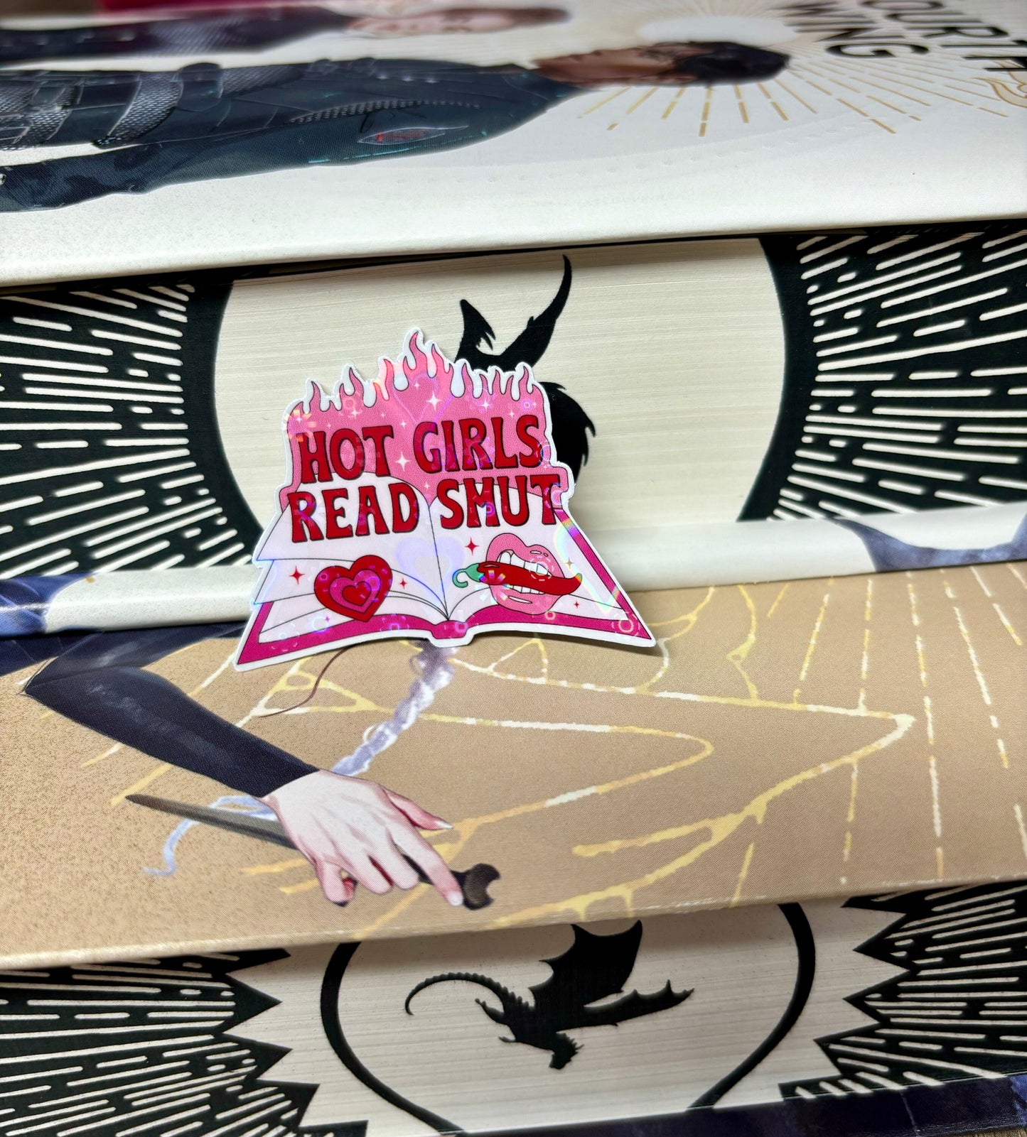Mini Hot Girls Read Smut Sticker