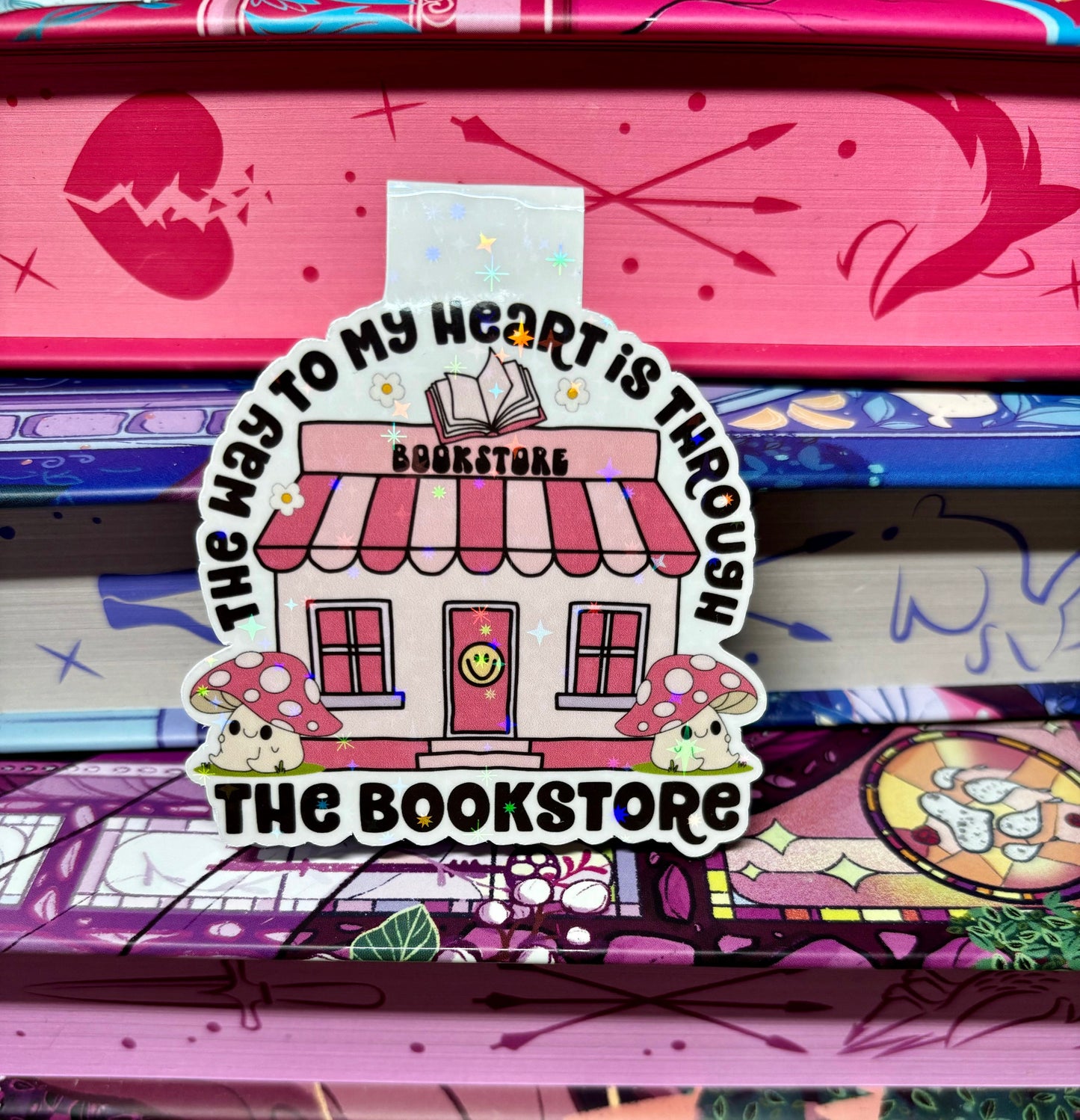 The Way To My Heart Is Through The Bookstore Magnetic Bookmark