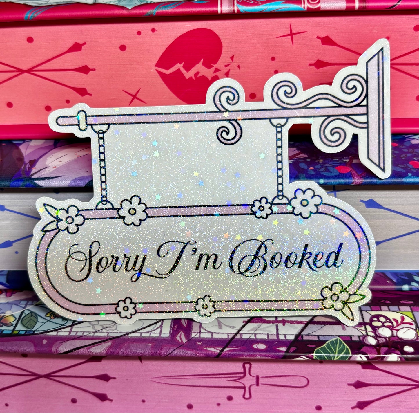 Sorry I'm Booked Door Sign Style Sticker