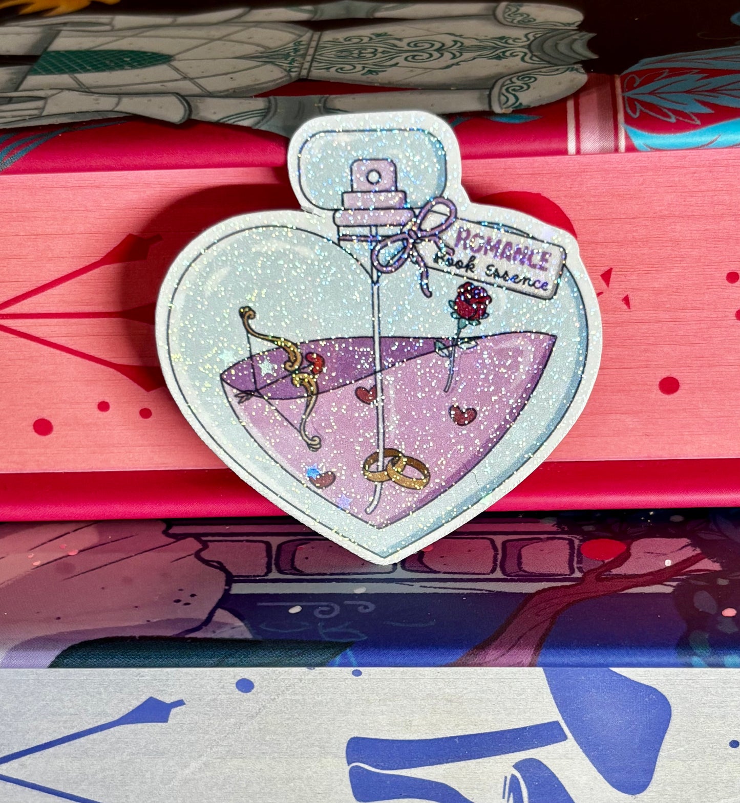 Mini Romance Book Essence Potion Bottle Sticker