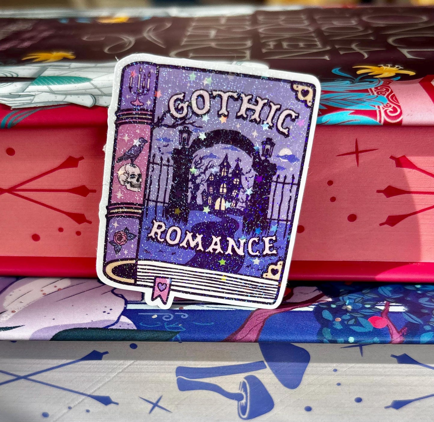Mini Gothic Romance Book Sticker
