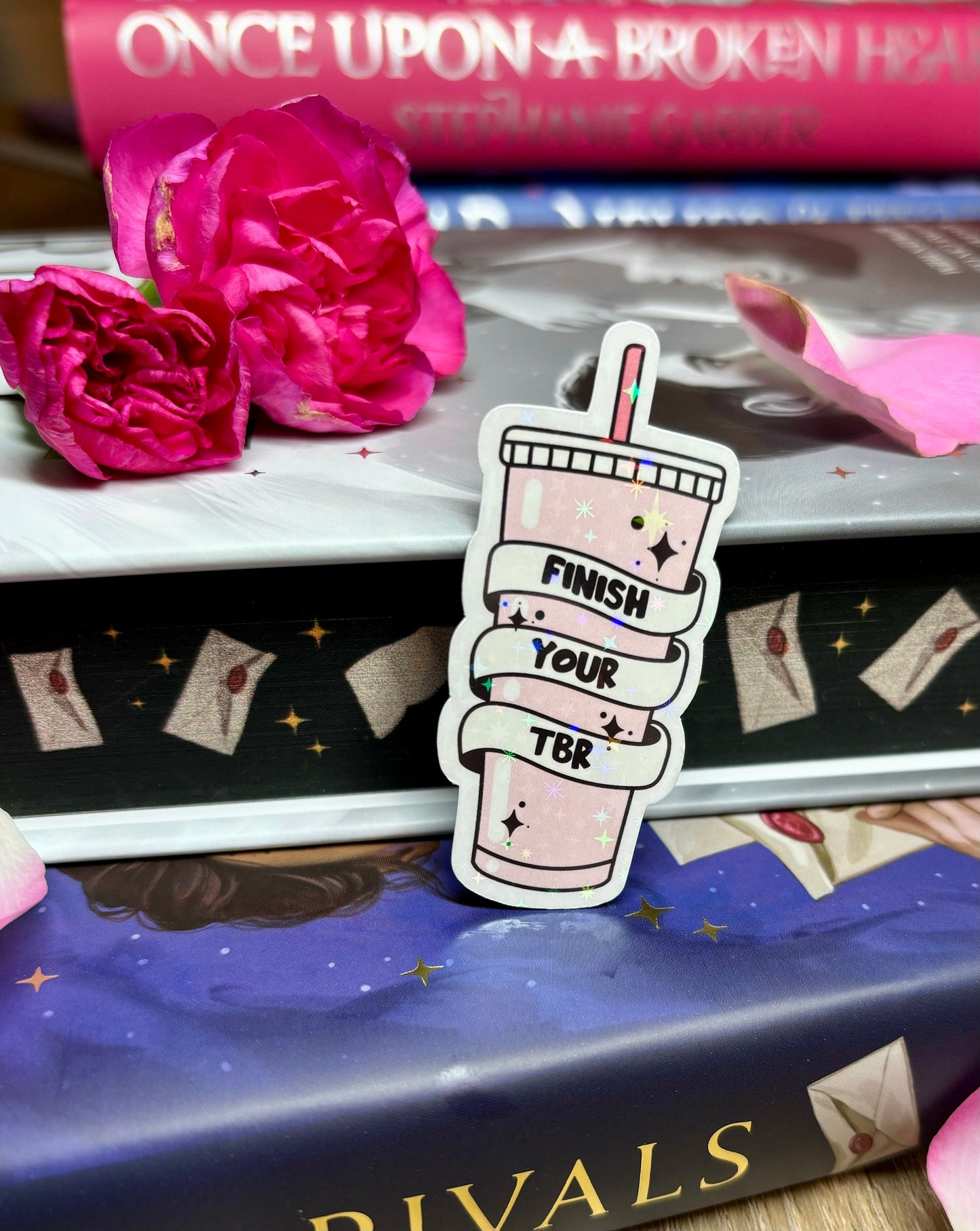 Mini Finish Your TBR Cold Cup Sticker