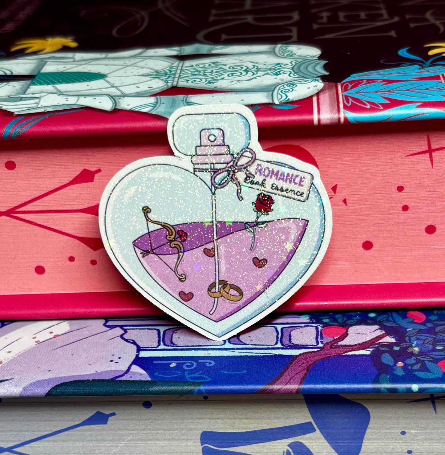 Mini Romance Book Essence Potion Bottle Sticker
