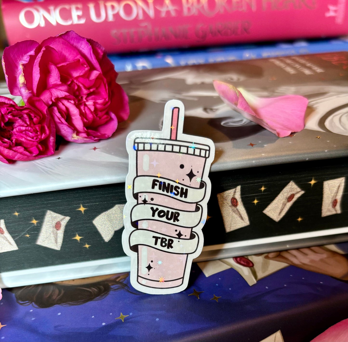 Mini Finish Your TBR Cold Cup Sticker