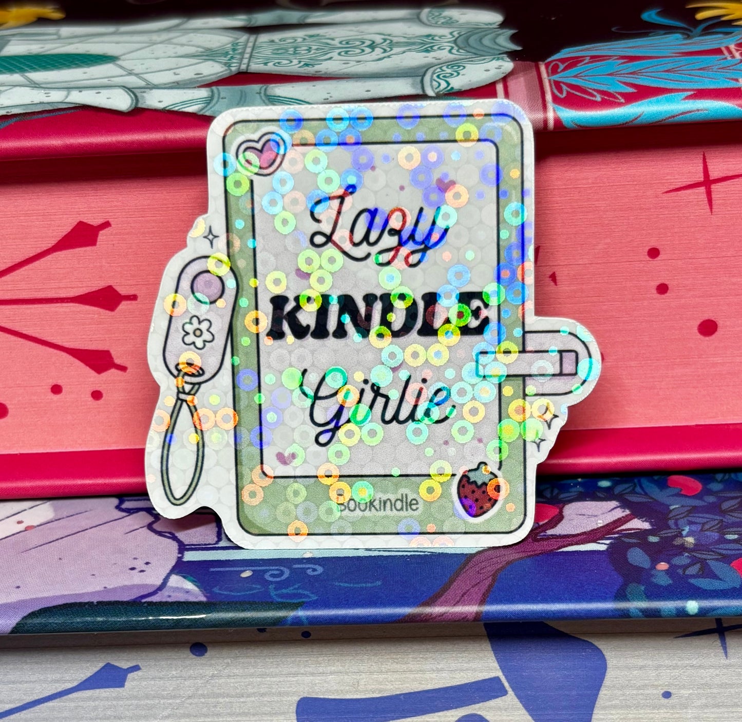 Mini Lazy Kindle Girlie Sticker