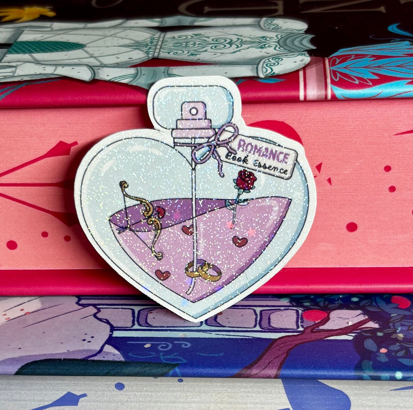 Mini Romance Book Essence Potion Bottle Sticker