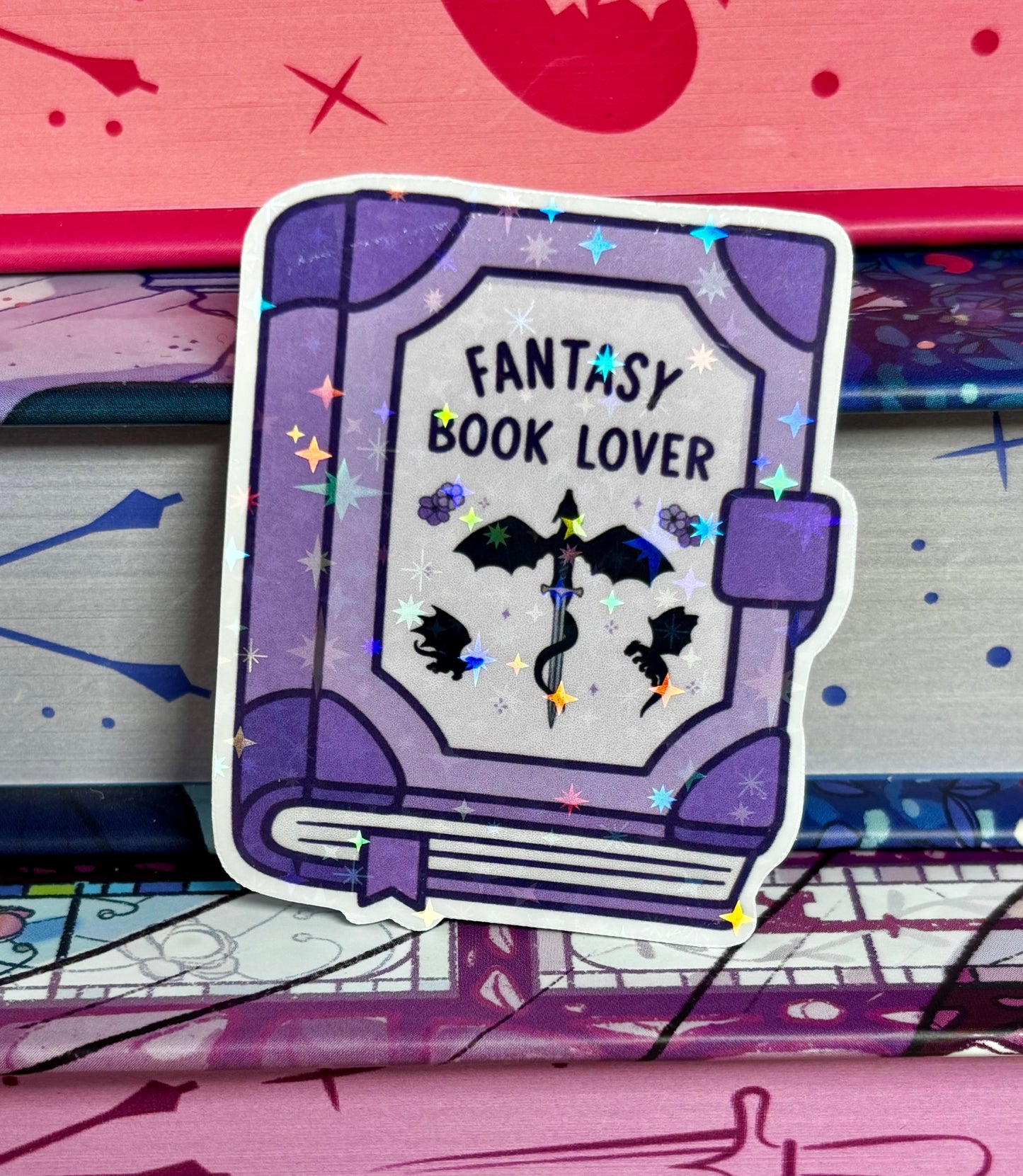 Mini Fantasy Book Lover Sticker