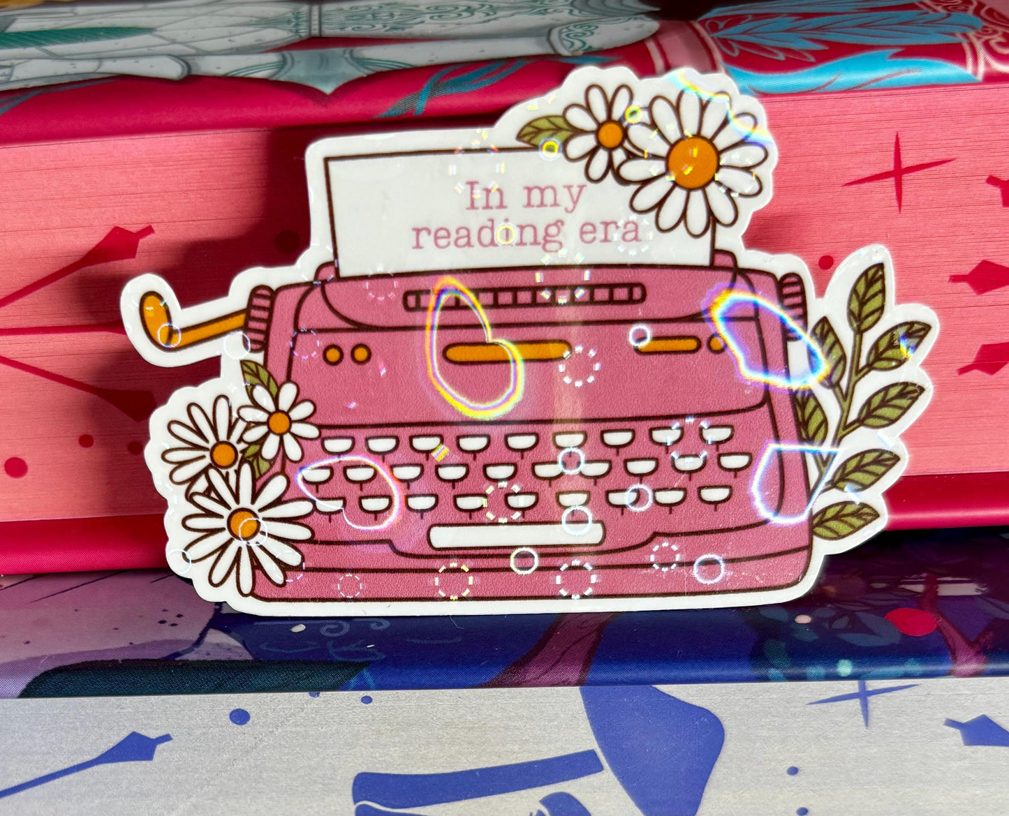 Mini In My Reading Era Typewriter Sticker
