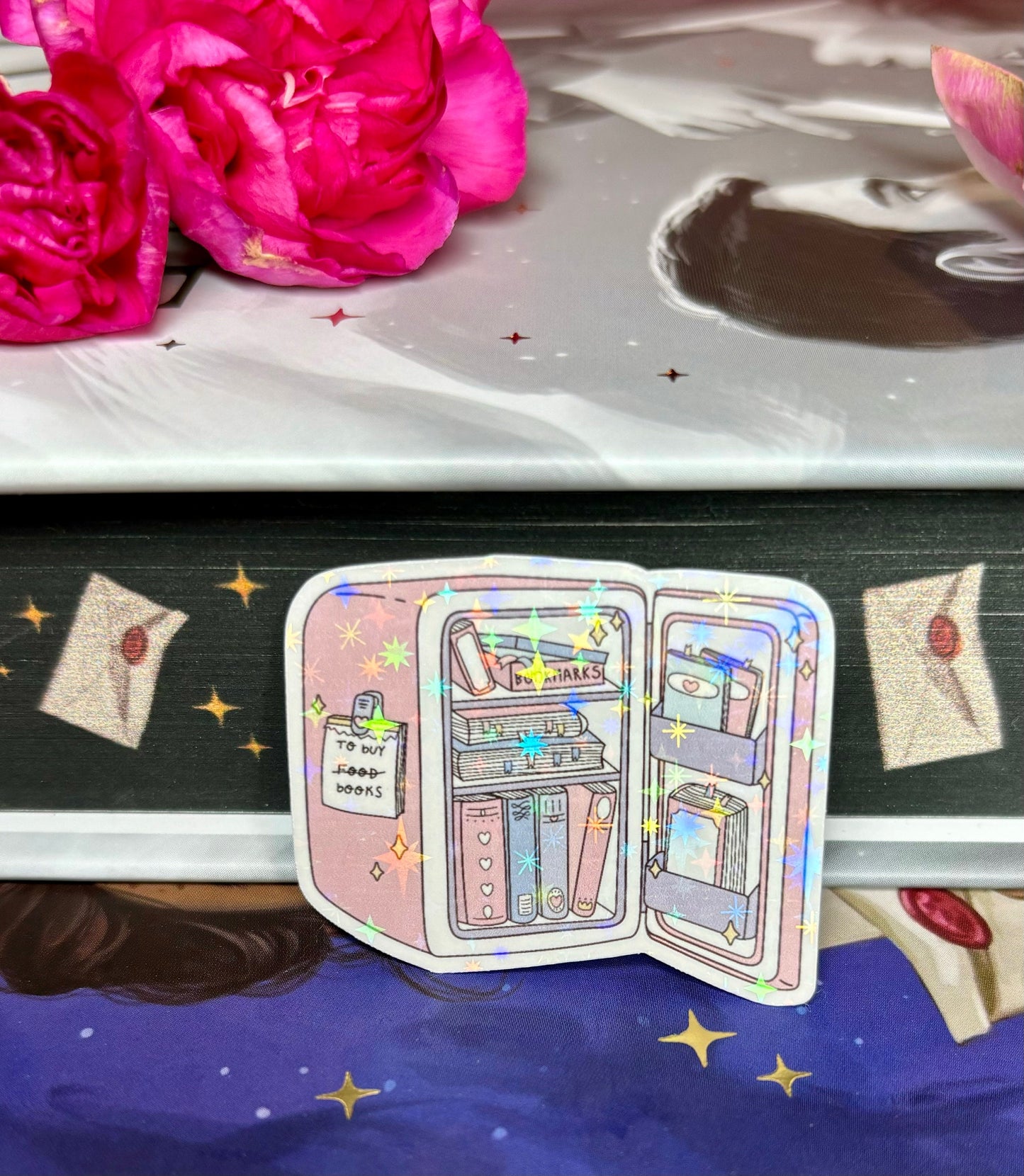 Mini Cute Bookish Fridge Sticker