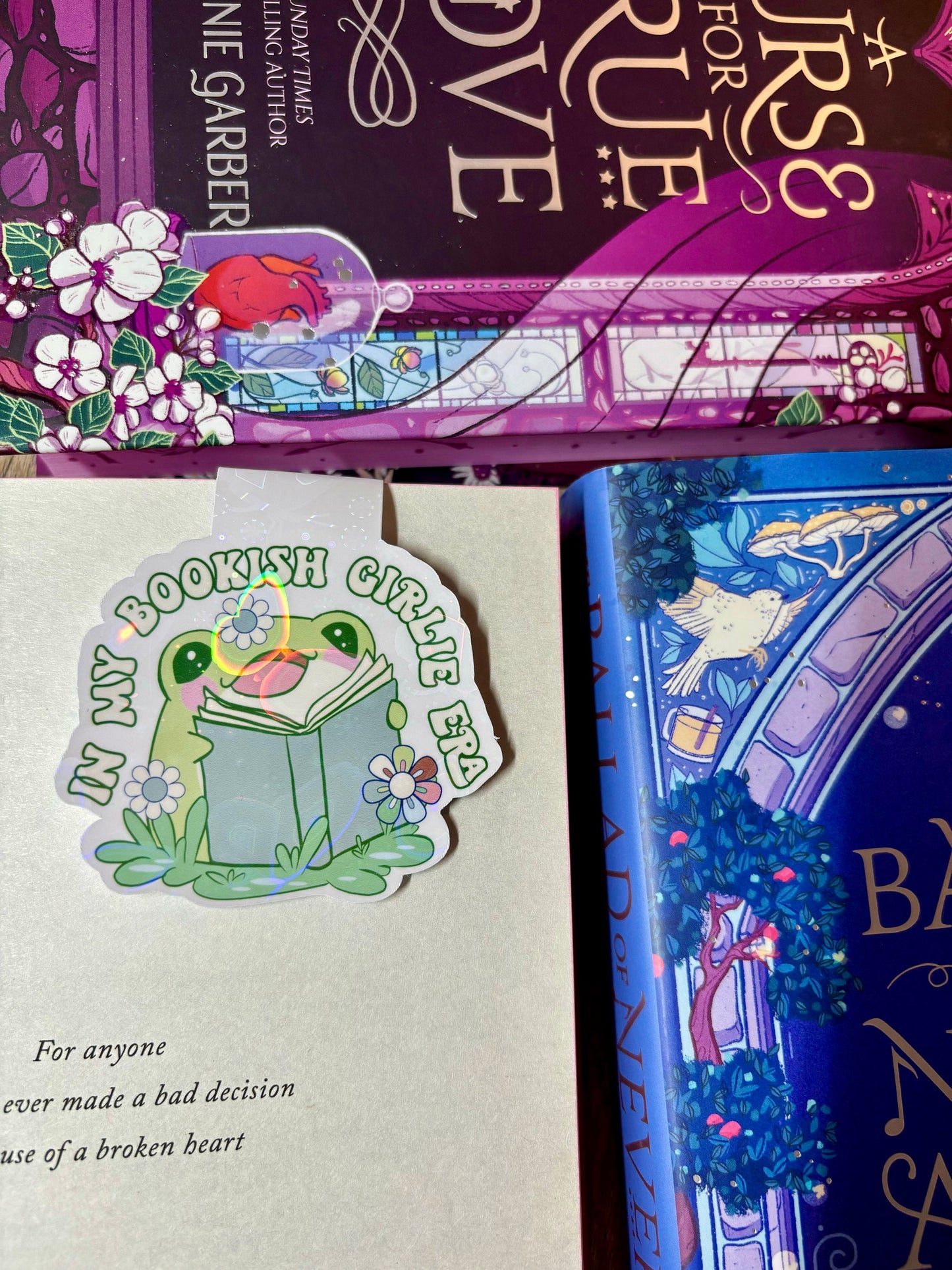 In My Bookish Girlie Era Frog Magnetic Bookmark