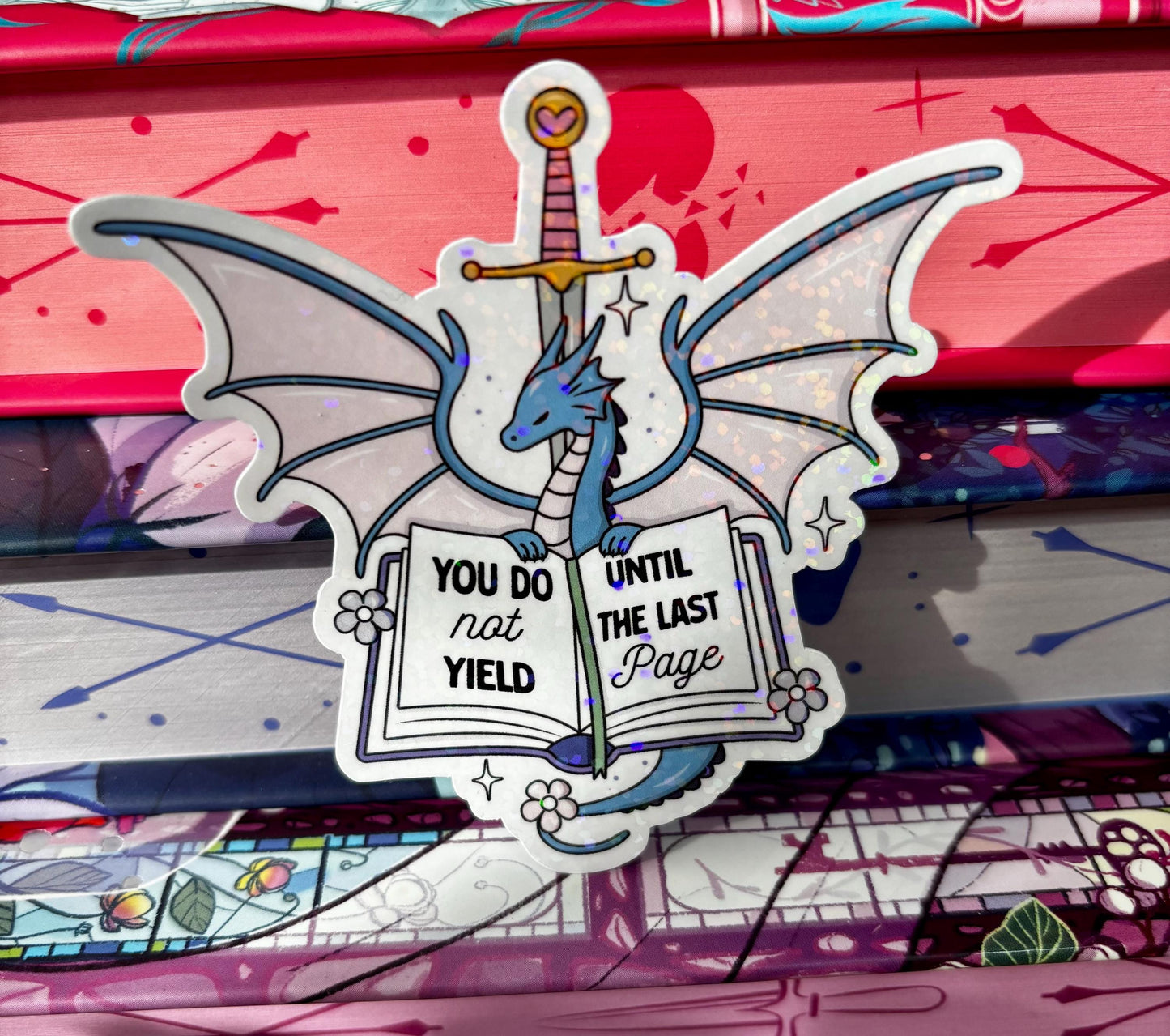 You Do Not Yield Until The Last Page Dragon Sticker