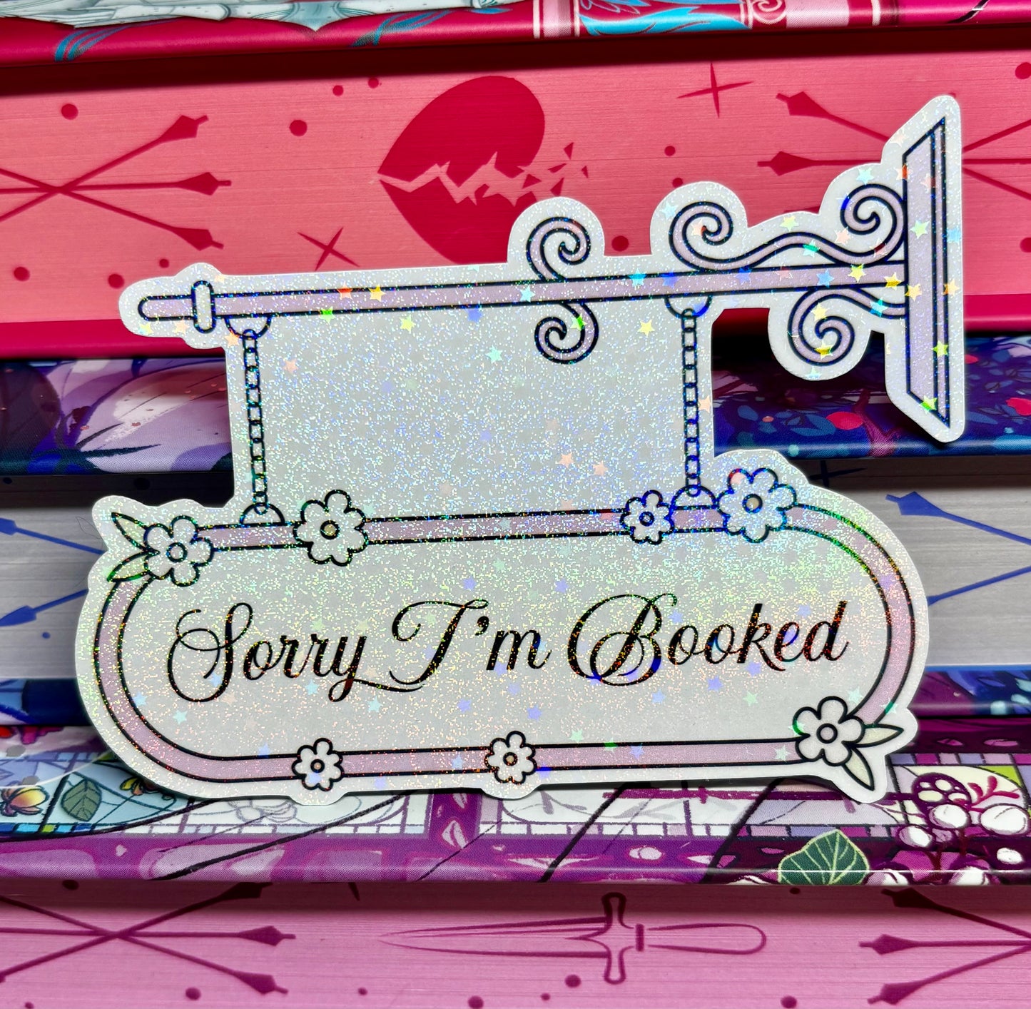 Sorry I'm Booked Door Sign Style Sticker