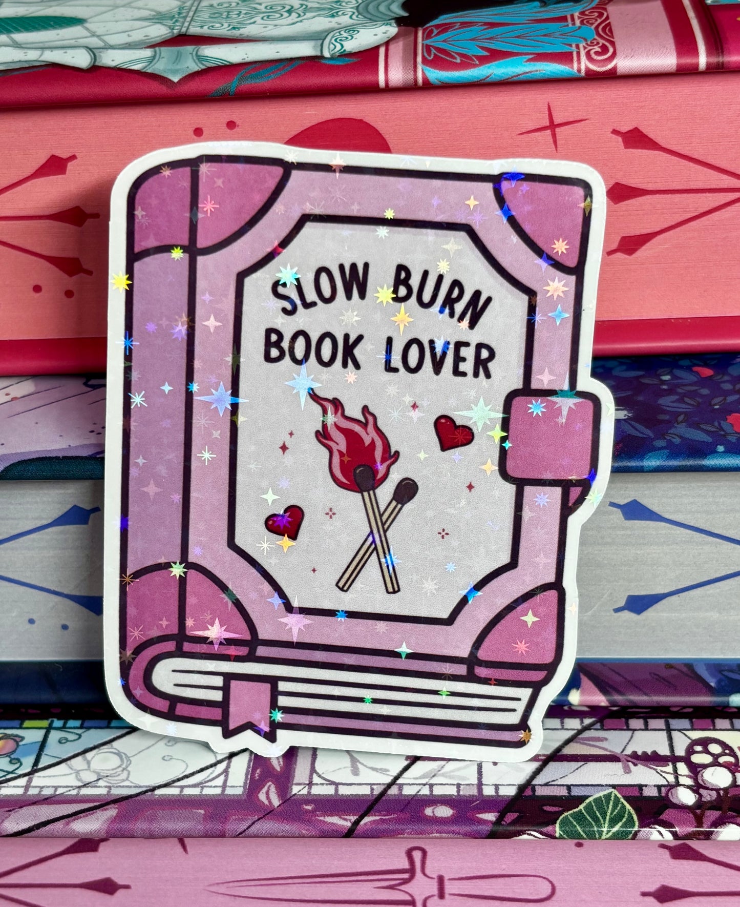 Slow Burn Book Lover Sticker