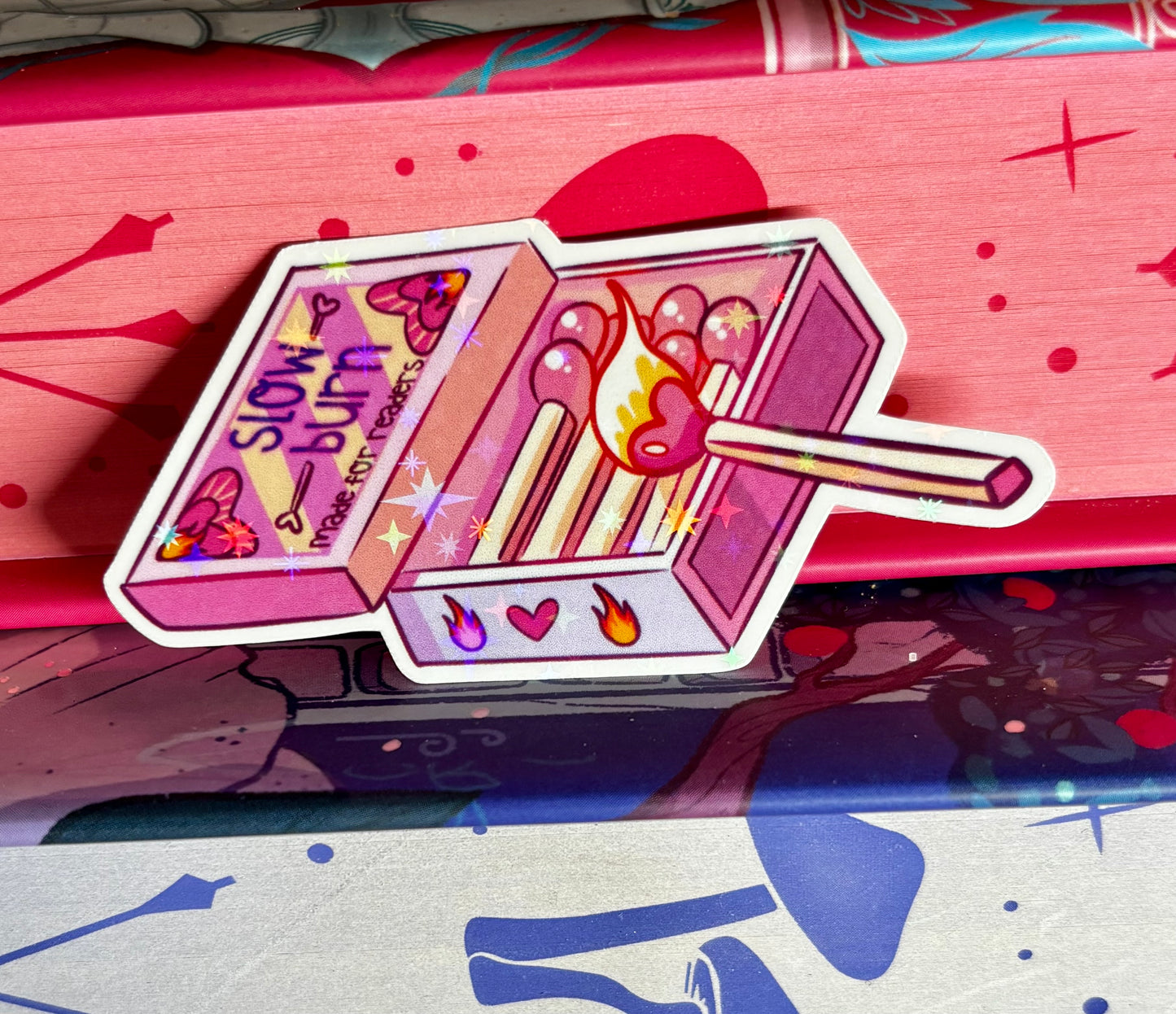 Mini Cute Slow Burn Matches Sticker