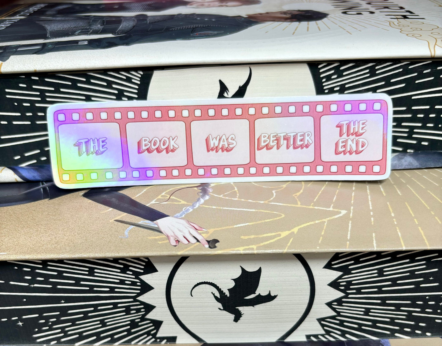 The Book Was Better Film Style Sticker