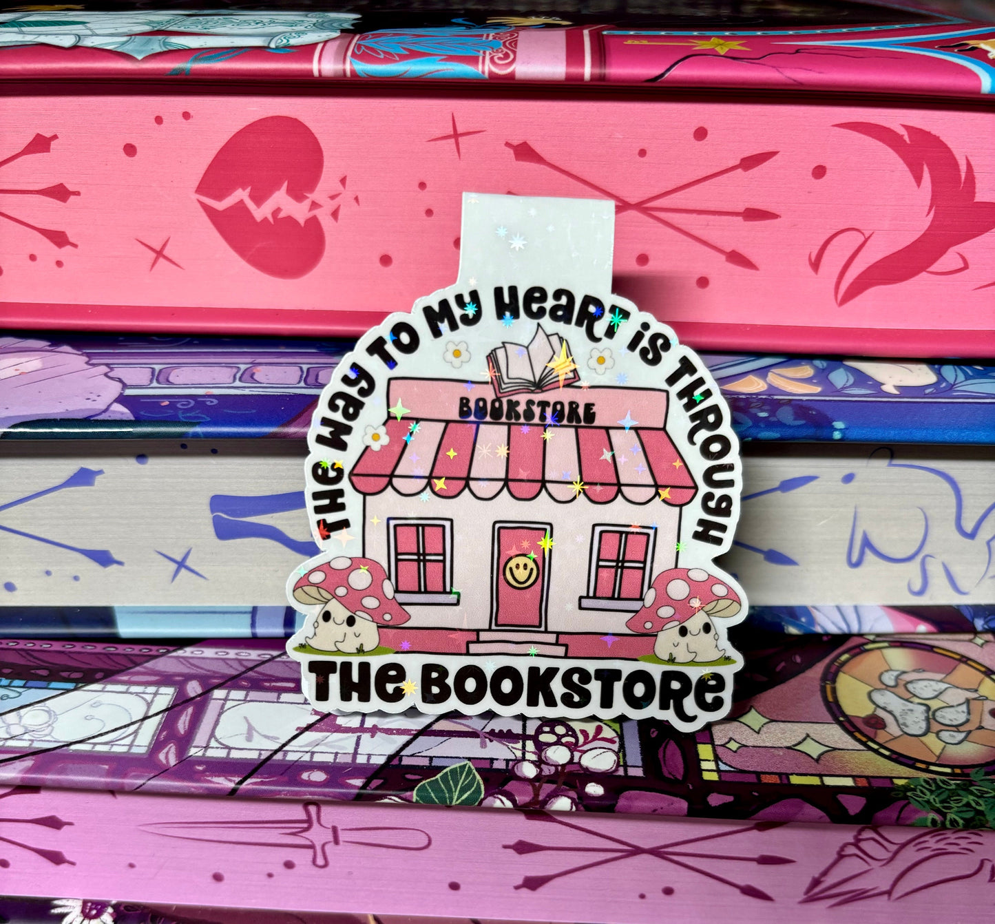The Way To My Heart Is Through The Bookstore Magnetic Bookmark