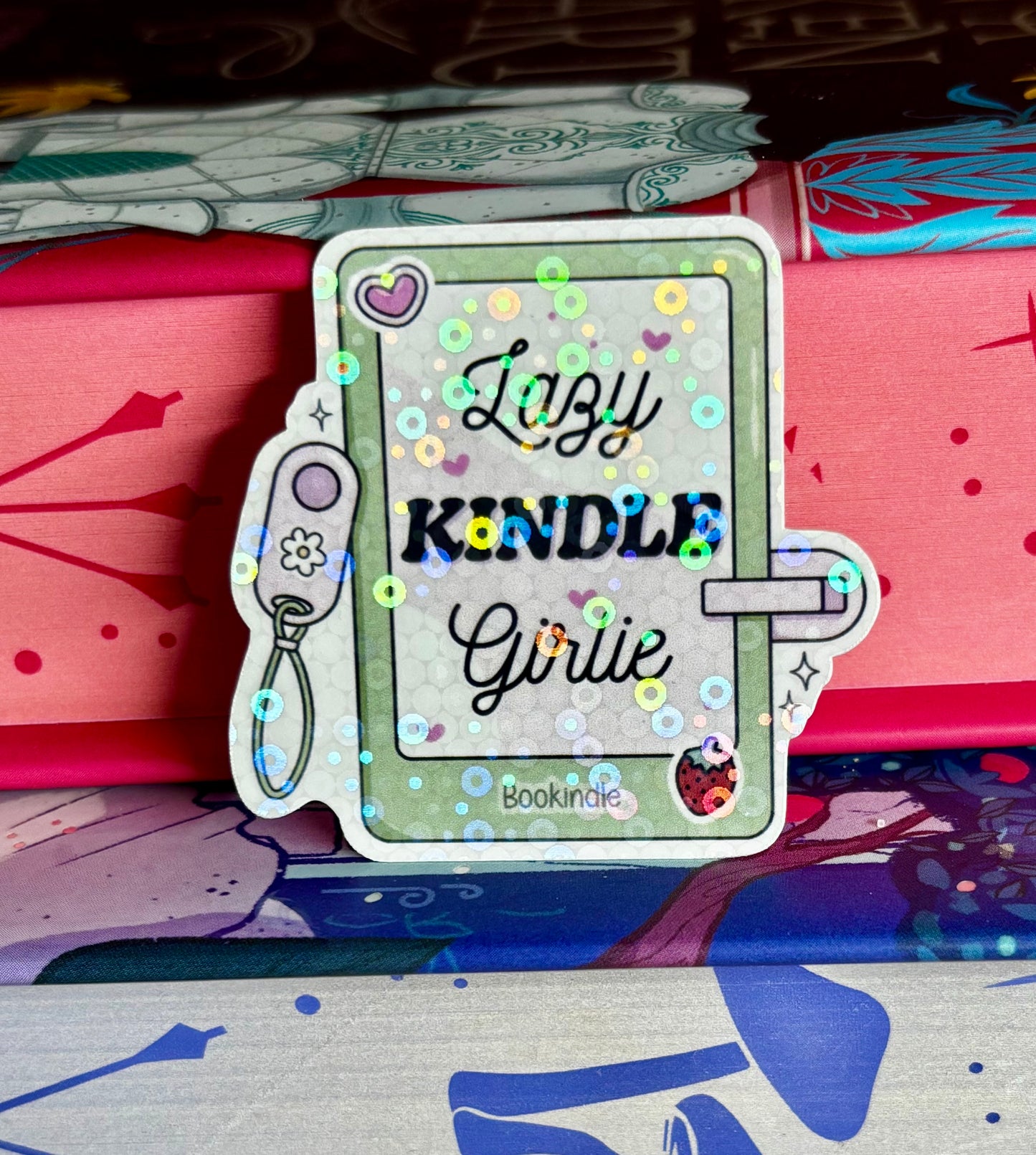 Mini Lazy Kindle Girlie Sticker