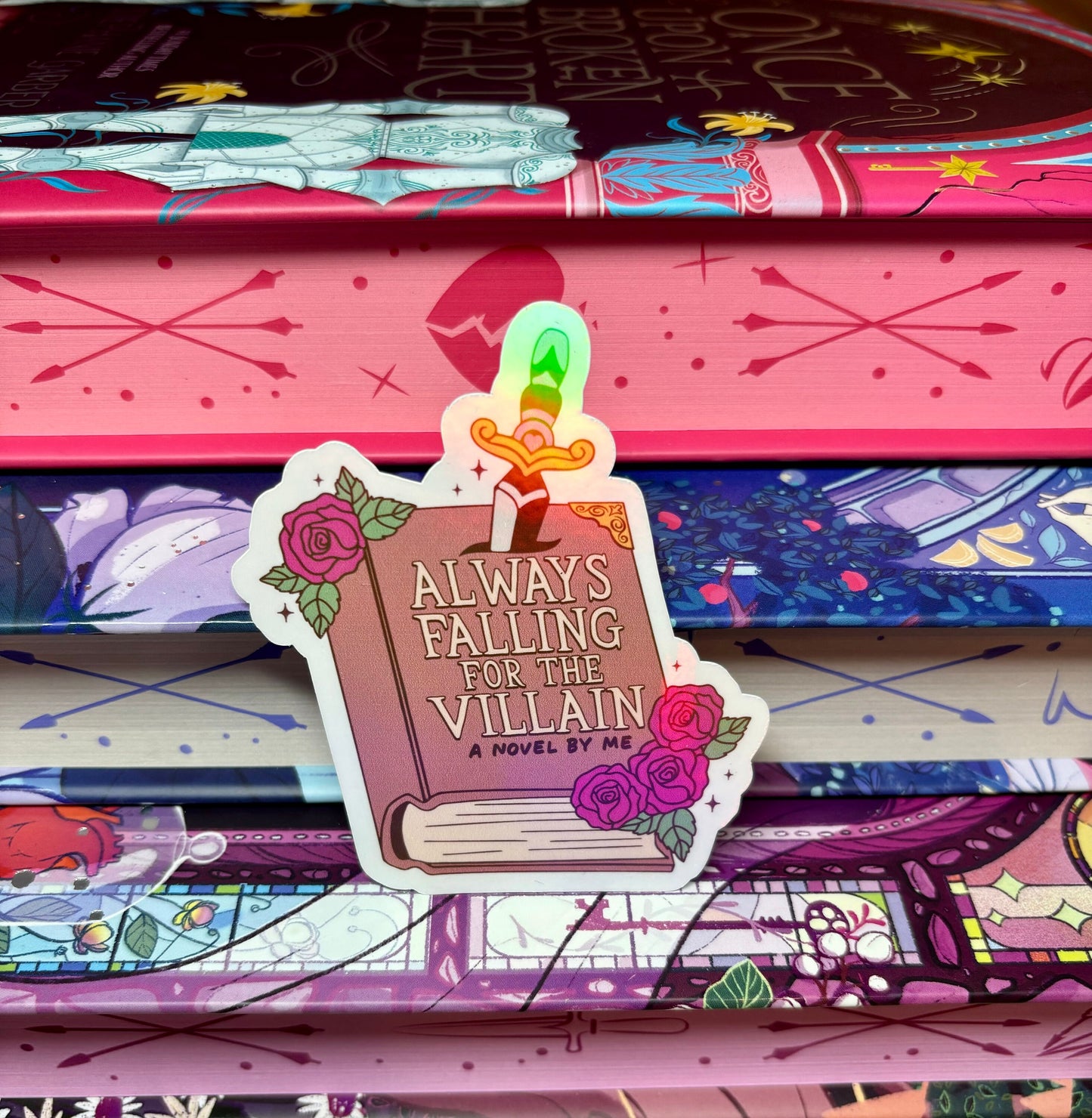 Always Falling For The Villain Sticker
