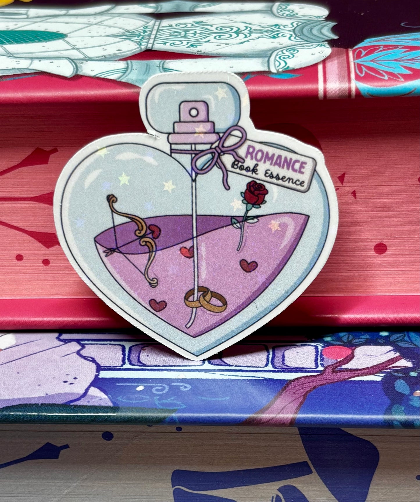 Mini Romance Book Essence Potion Bottle Sticker
