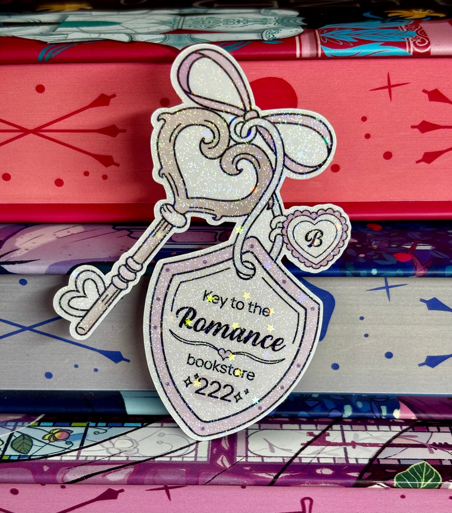 Key To The Romance Bookstore Sticker