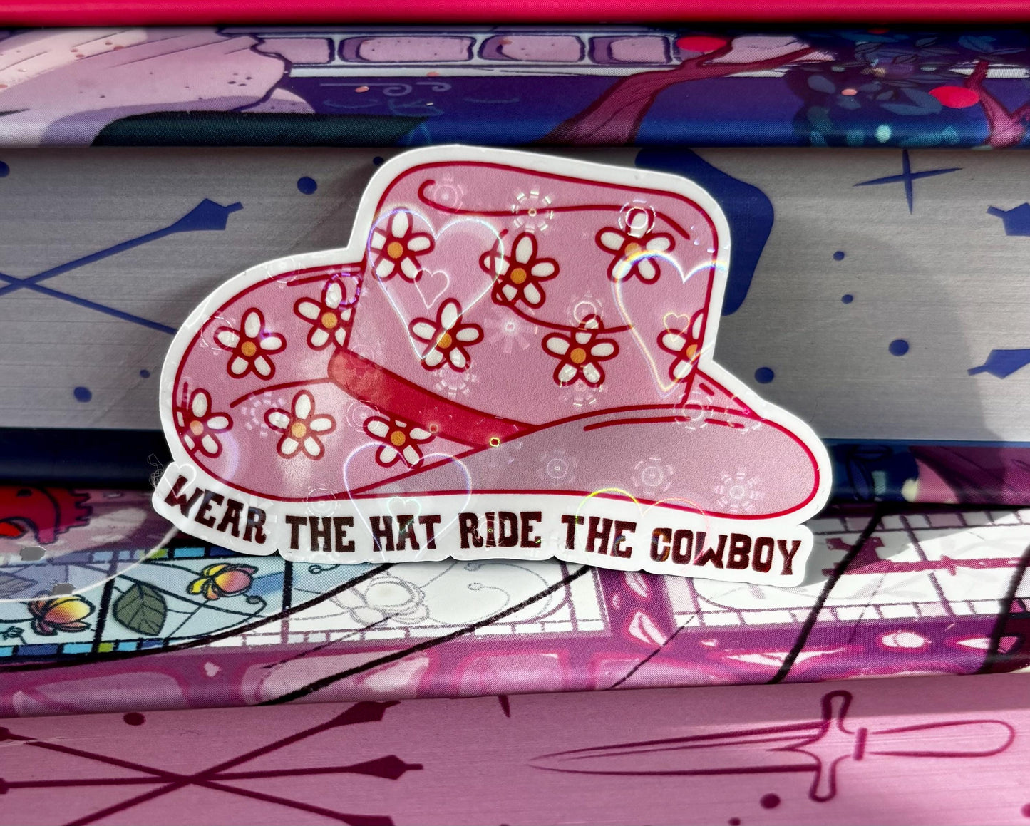 Mini Wear The Hat Ride The Cowboy Sticker