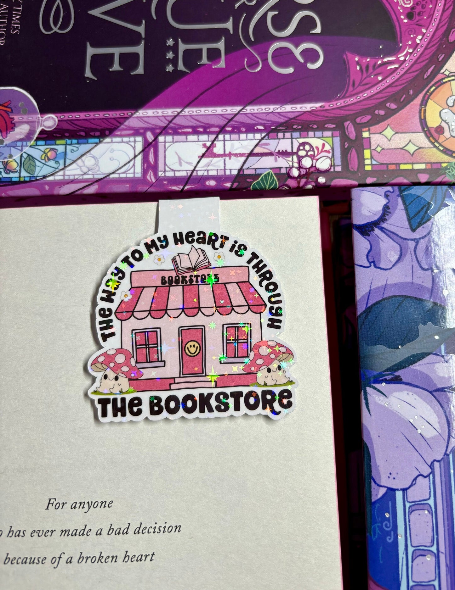 The Way To My Heart Is Through The Bookstore Magnetic Bookmark