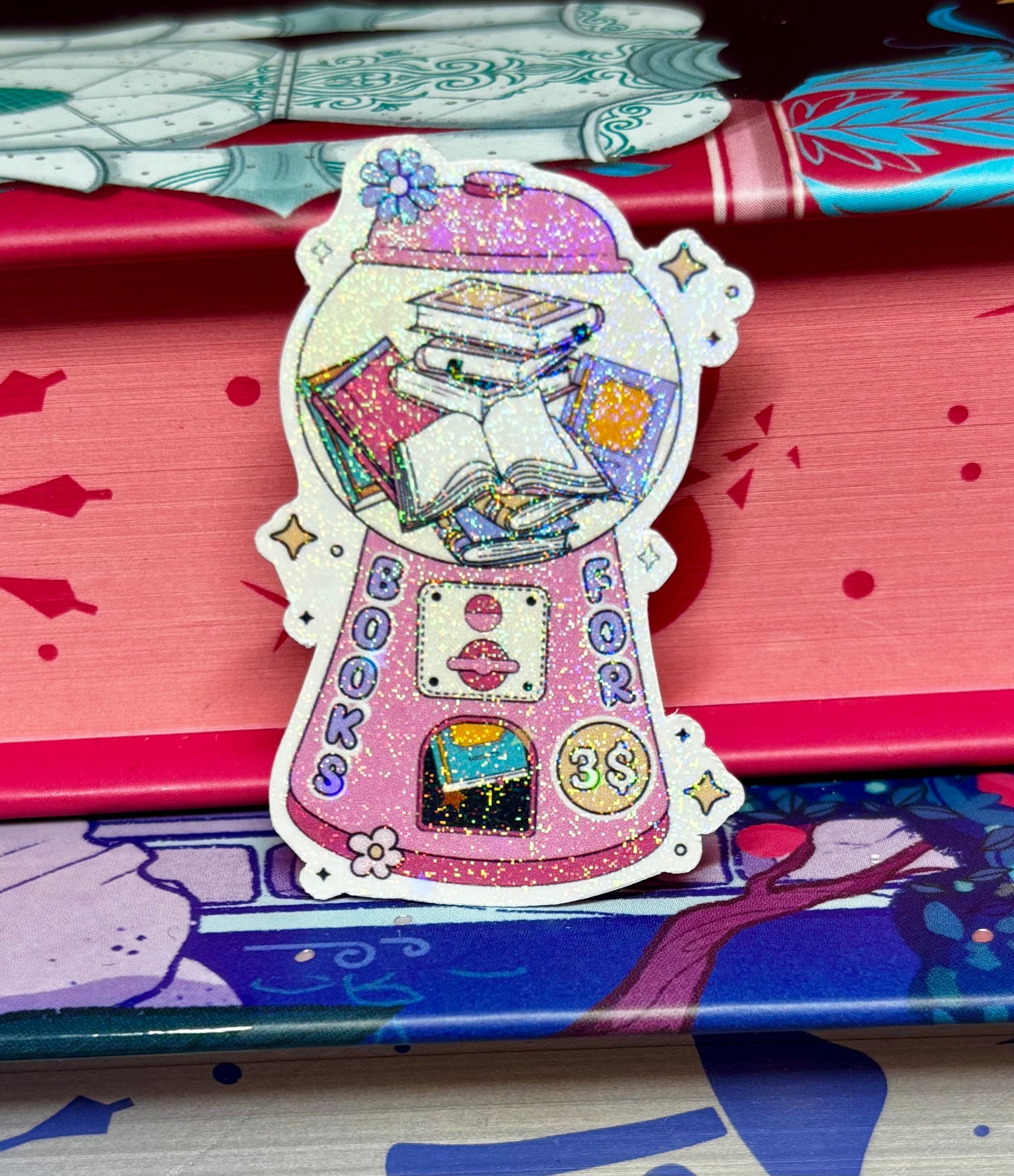Mini Books For Three Dollars Vending Machine Sticker