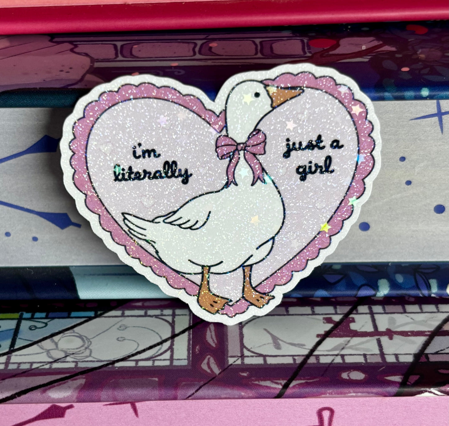 Mini I’m Literally Just A Girl Goose Sticker