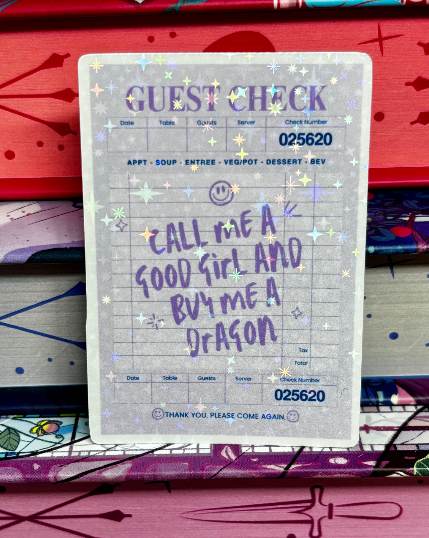 Call Me A Good Girl And Buy Me A Dragon Guest Check Sticker