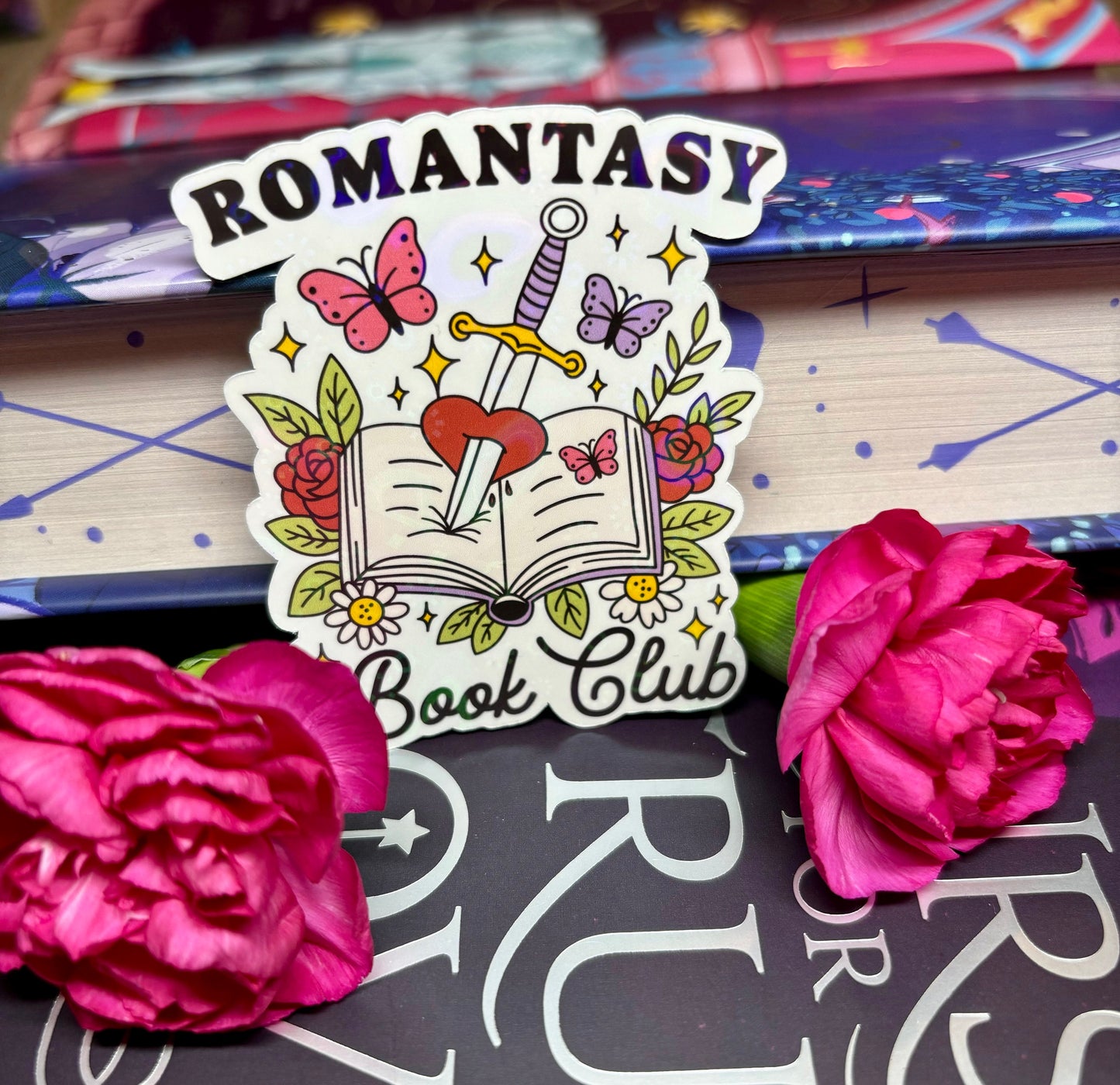 Mini Romantasy Book Club Sticker
